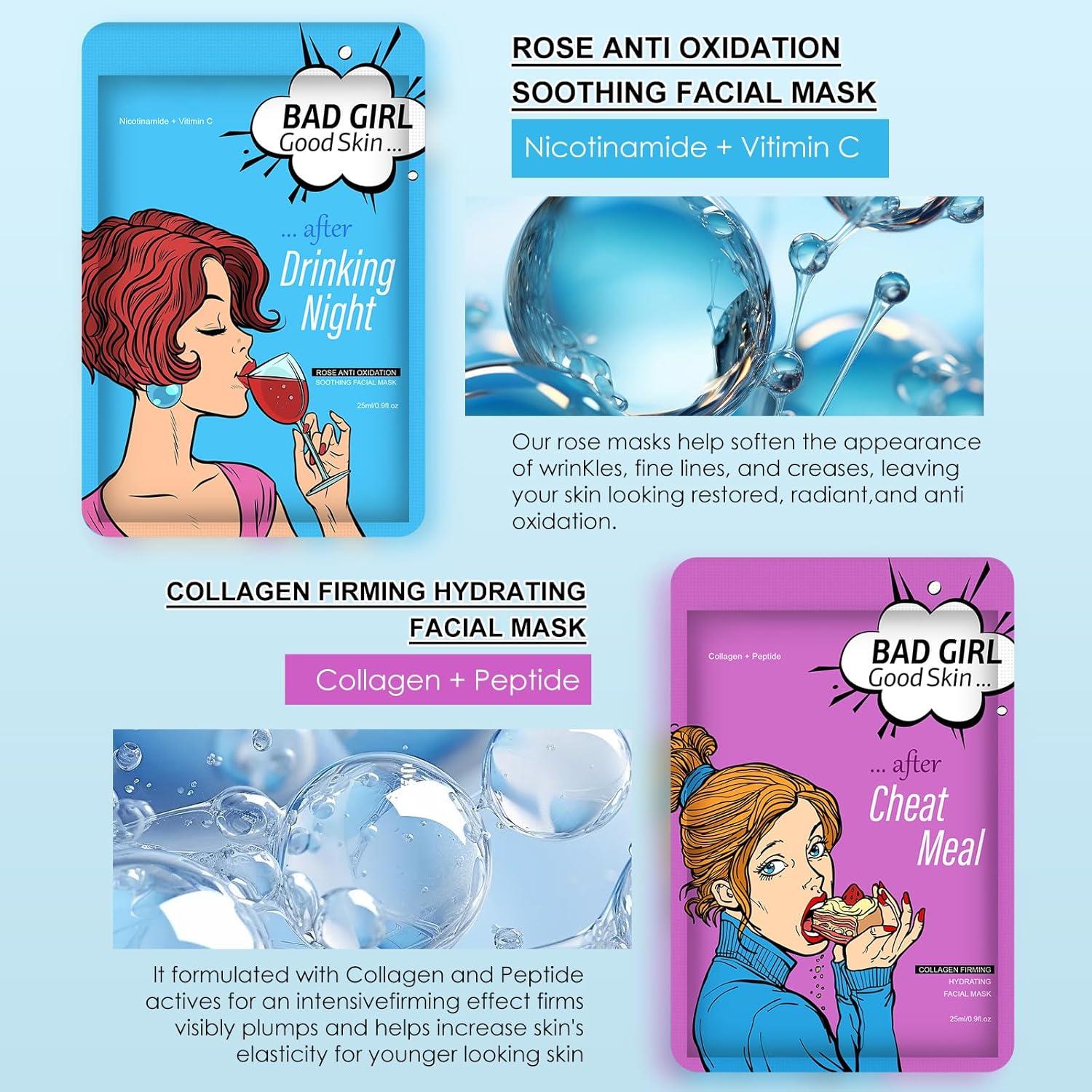 Set de 6 Mascarillas Faciales Hidratantes GUOYAOLIFU