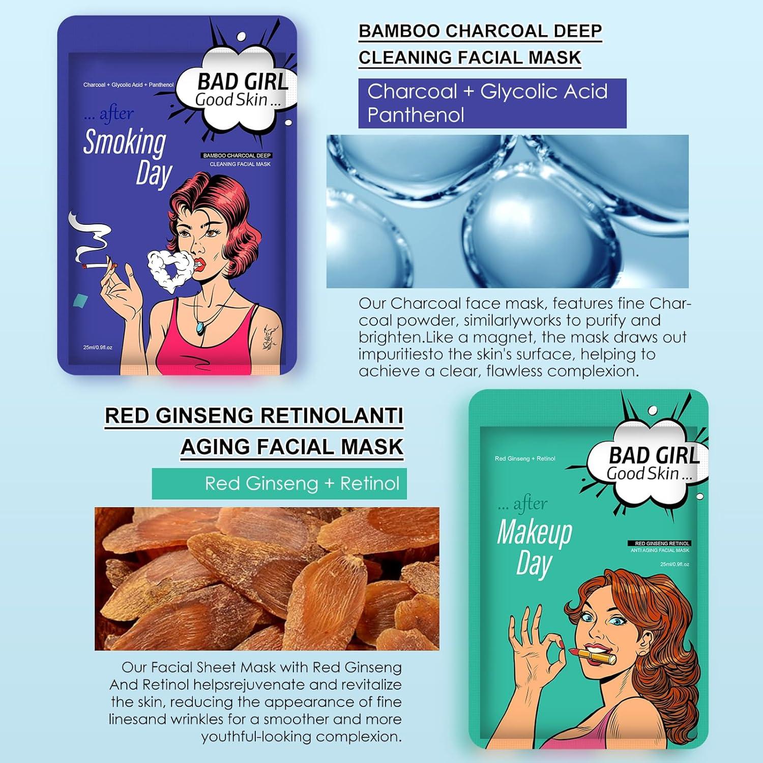 Set de 6 Mascarillas Faciales Hidratantes GUOYAOLIFU