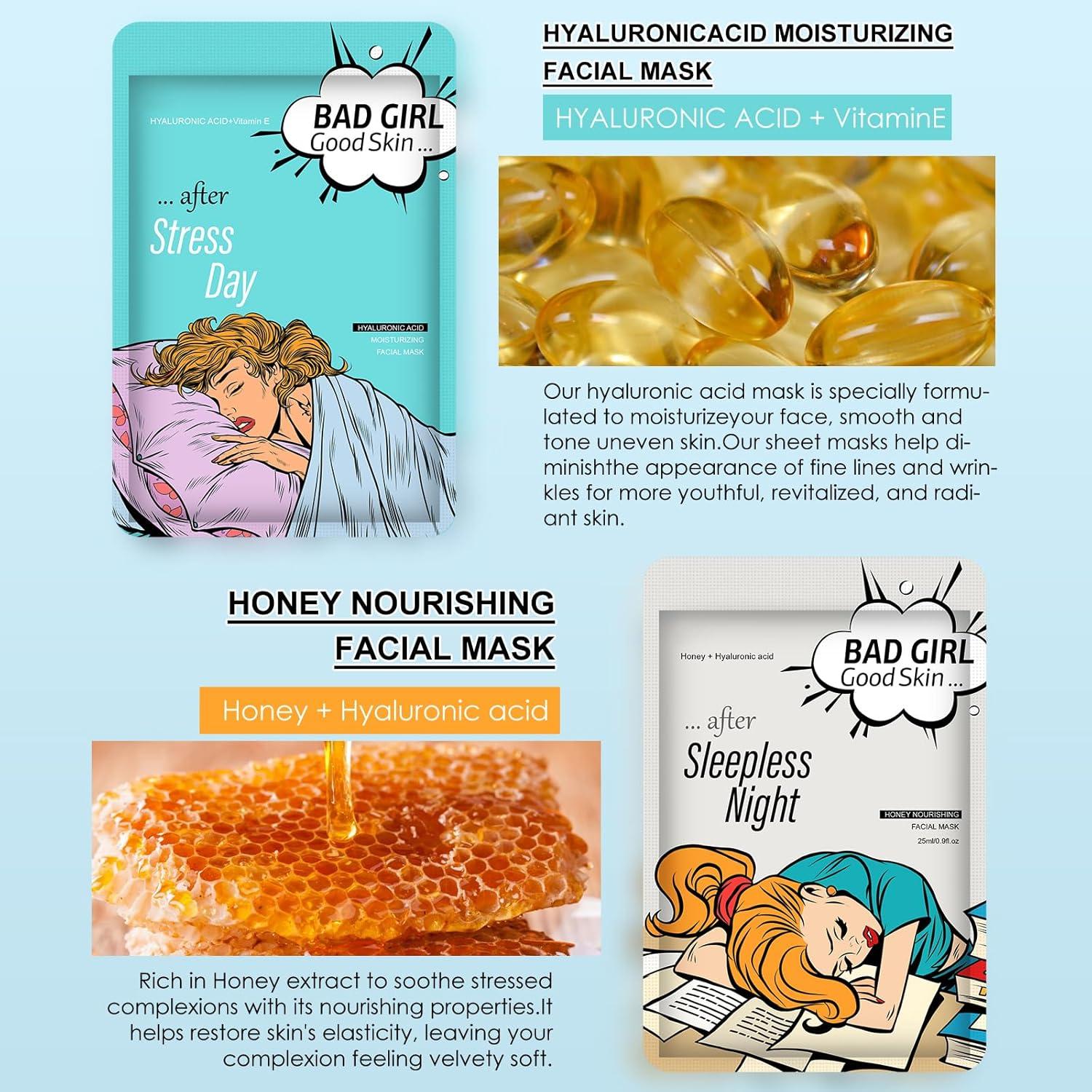 Set de 6 Mascarillas Faciales Hidratantes GUOYAOLIFU