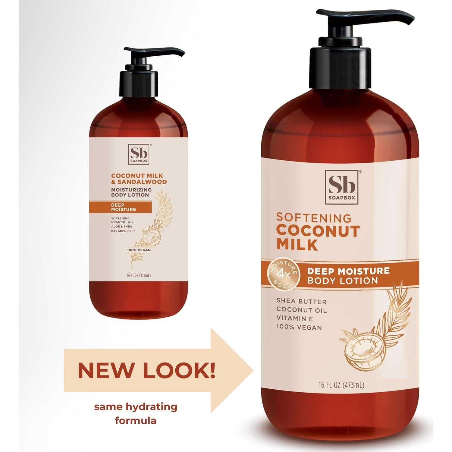 Loción Corporal Hidratante Soapbox 3x450g Coco y Sándalo