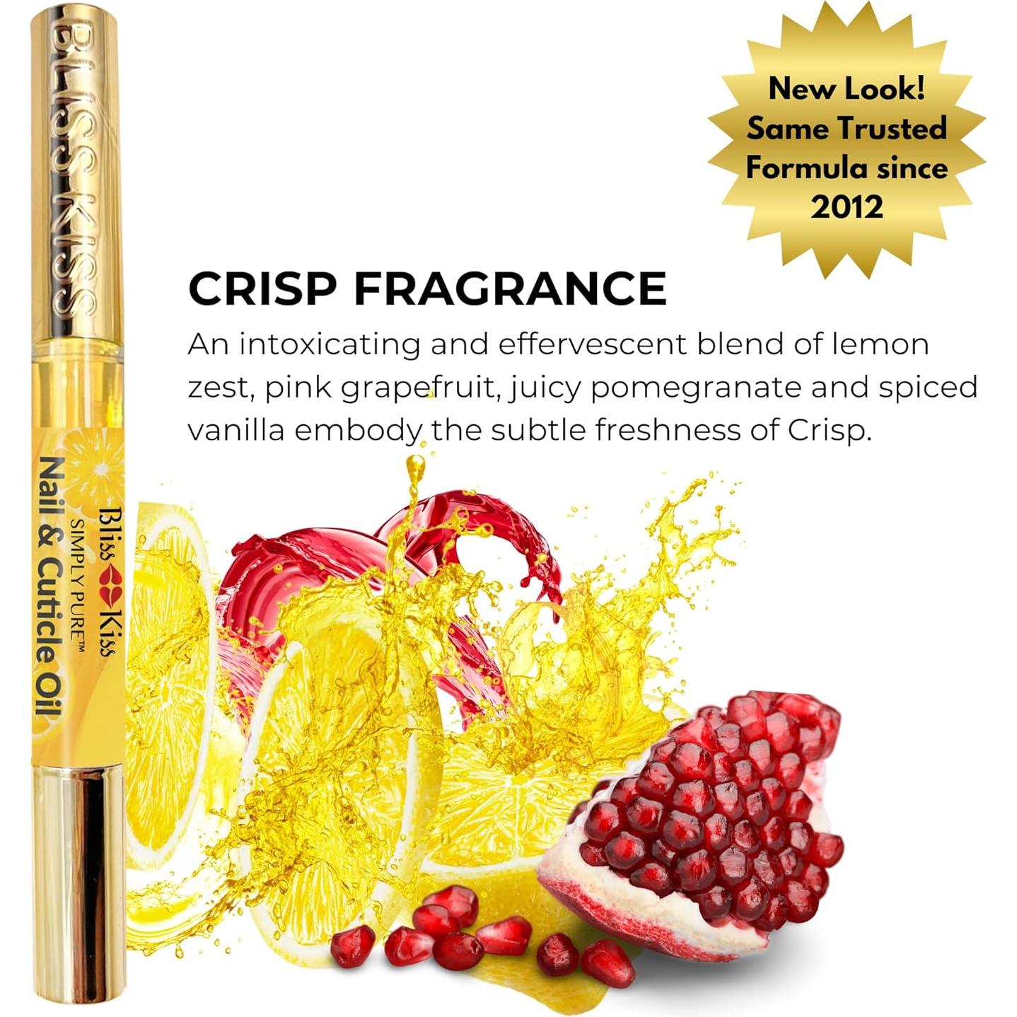 Kit de Cuidado de Uñas Bliss Kiss - 4 Bolígrafos Aceite + Lima Cristal