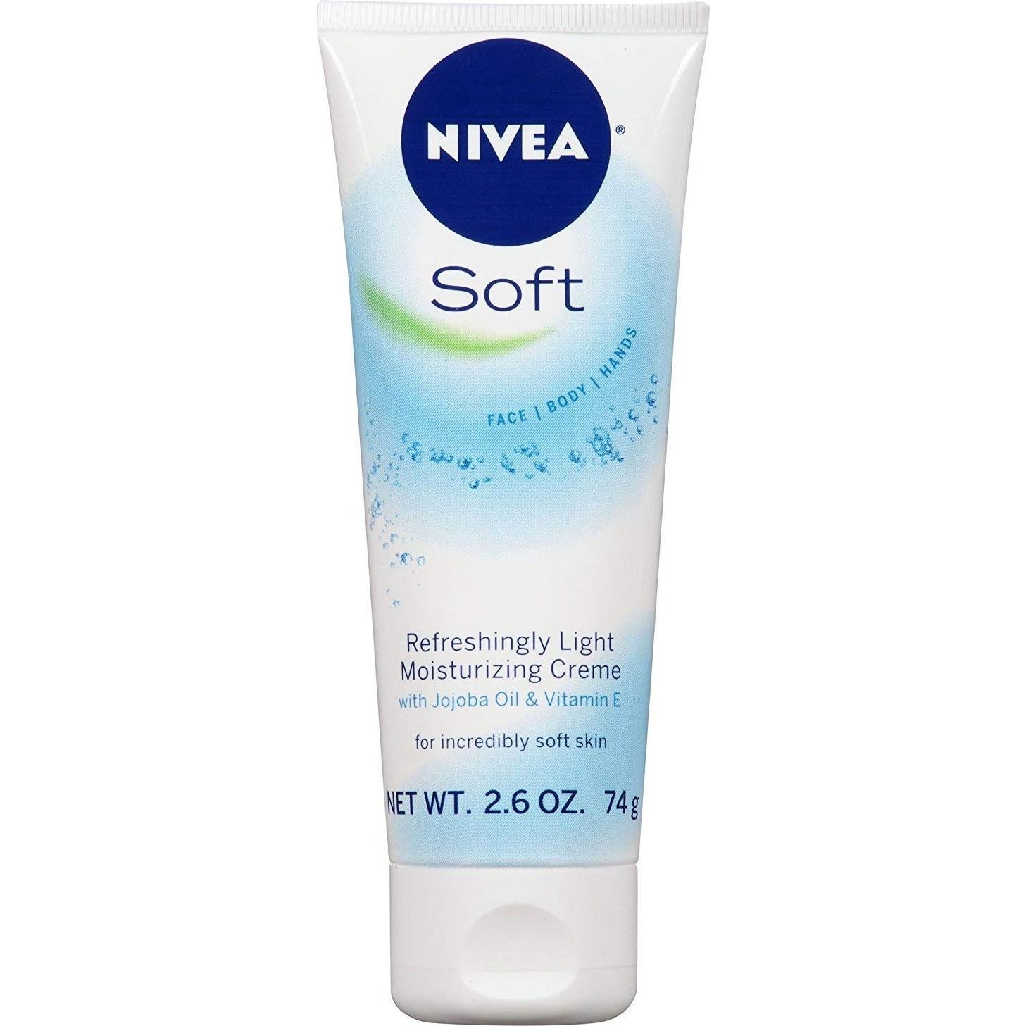 Crema Hidratante NIVEA Soft 73.7 g - Paquete de 6