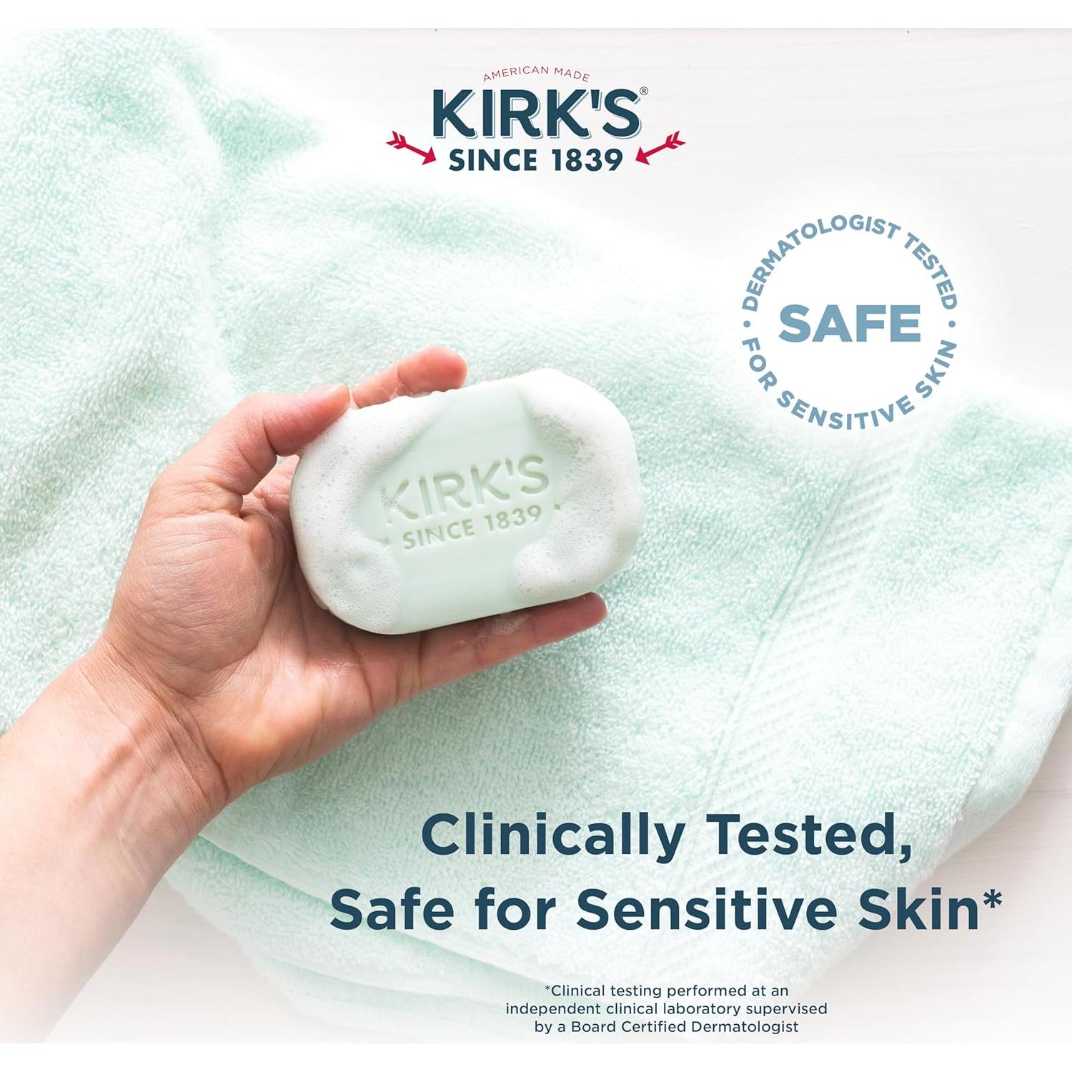 Jabón de Castile Kirk's Natural Coco y Aloe Vera 3x113g