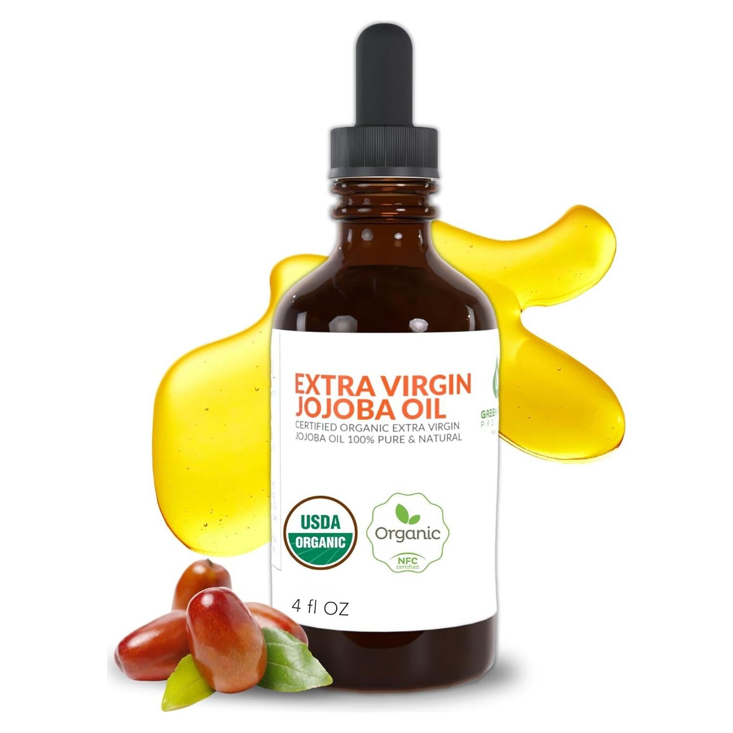 Aceite de Jojoba Orgánico Puro 118 ml - Productos Verdes Vírgenes