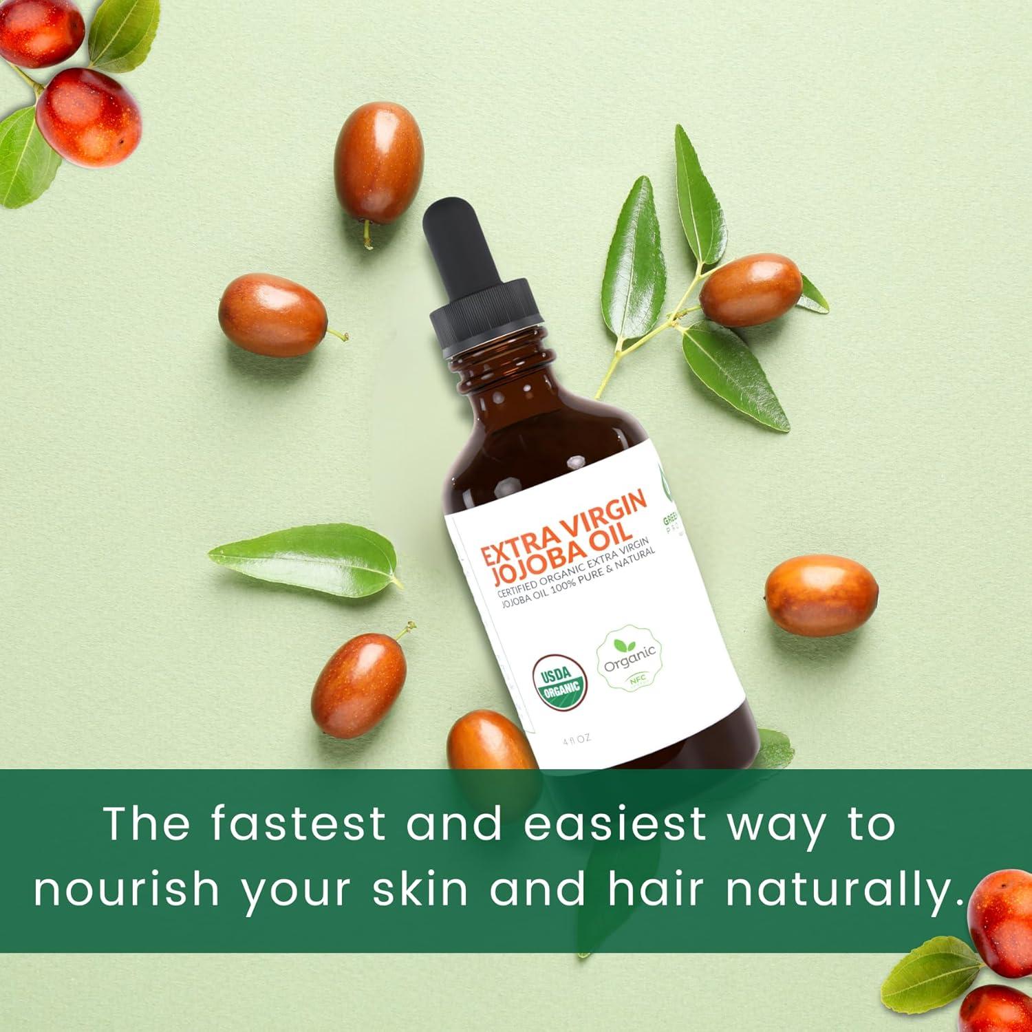 Aceite de Jojoba Orgánico Puro 118 ml - Productos Verdes Vírgenes