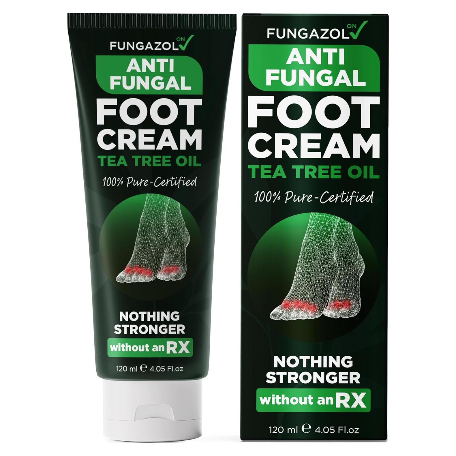 Crema para Pies FUNGAZOL 118 ml - Antifúngica con Aceite de Árbol de Té