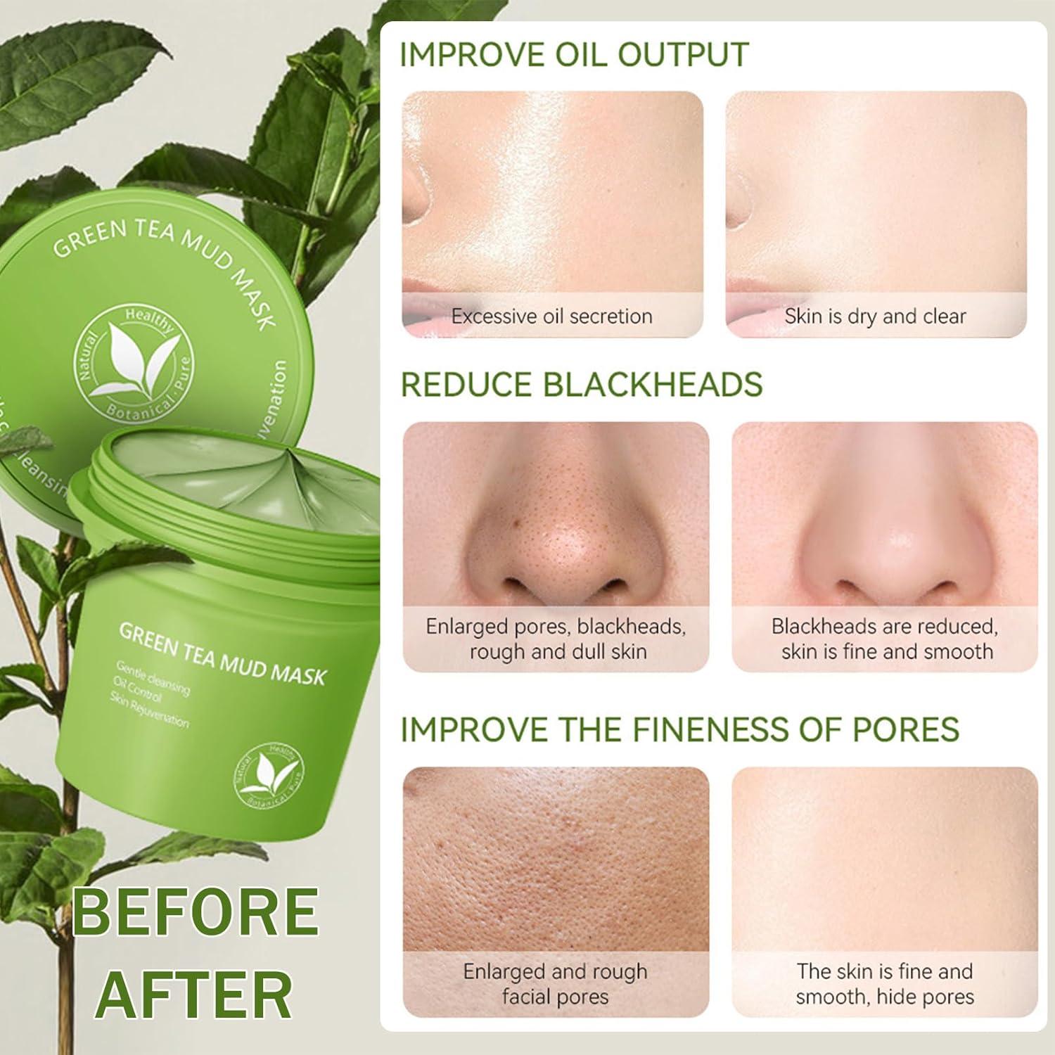 Mascarilla Facial de Arcilla Verde MrCuvaryas 100g - Limpieza Profunda