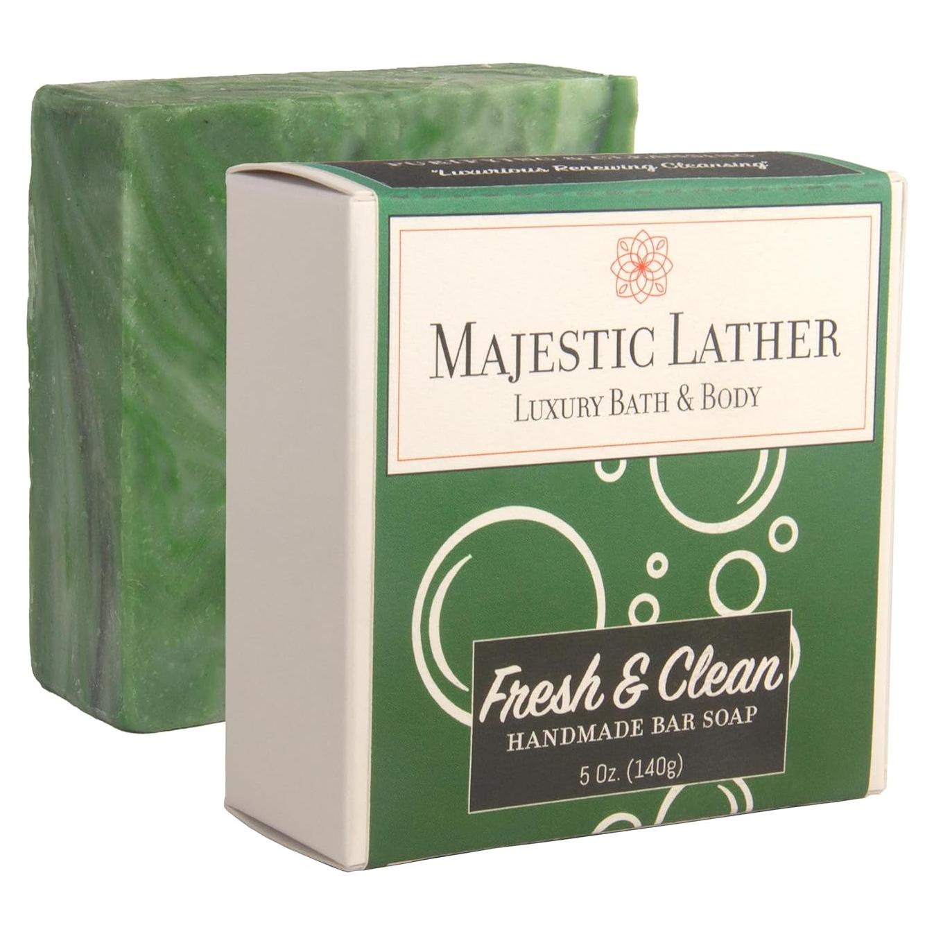 Jabón de Barra Majestic Lather 141.75 g Carbón Activado