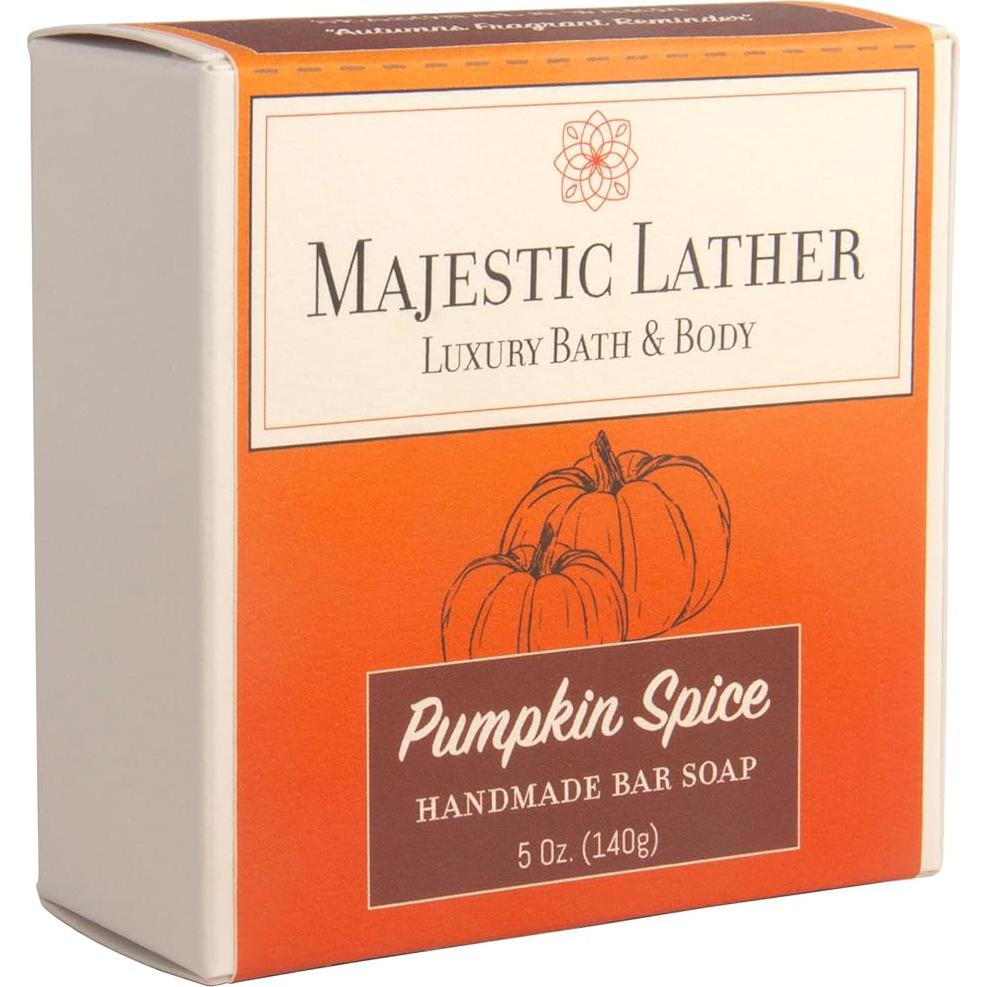 Jabón de Barra de Lujo Majestic Lather Especias de Calabaza 142g