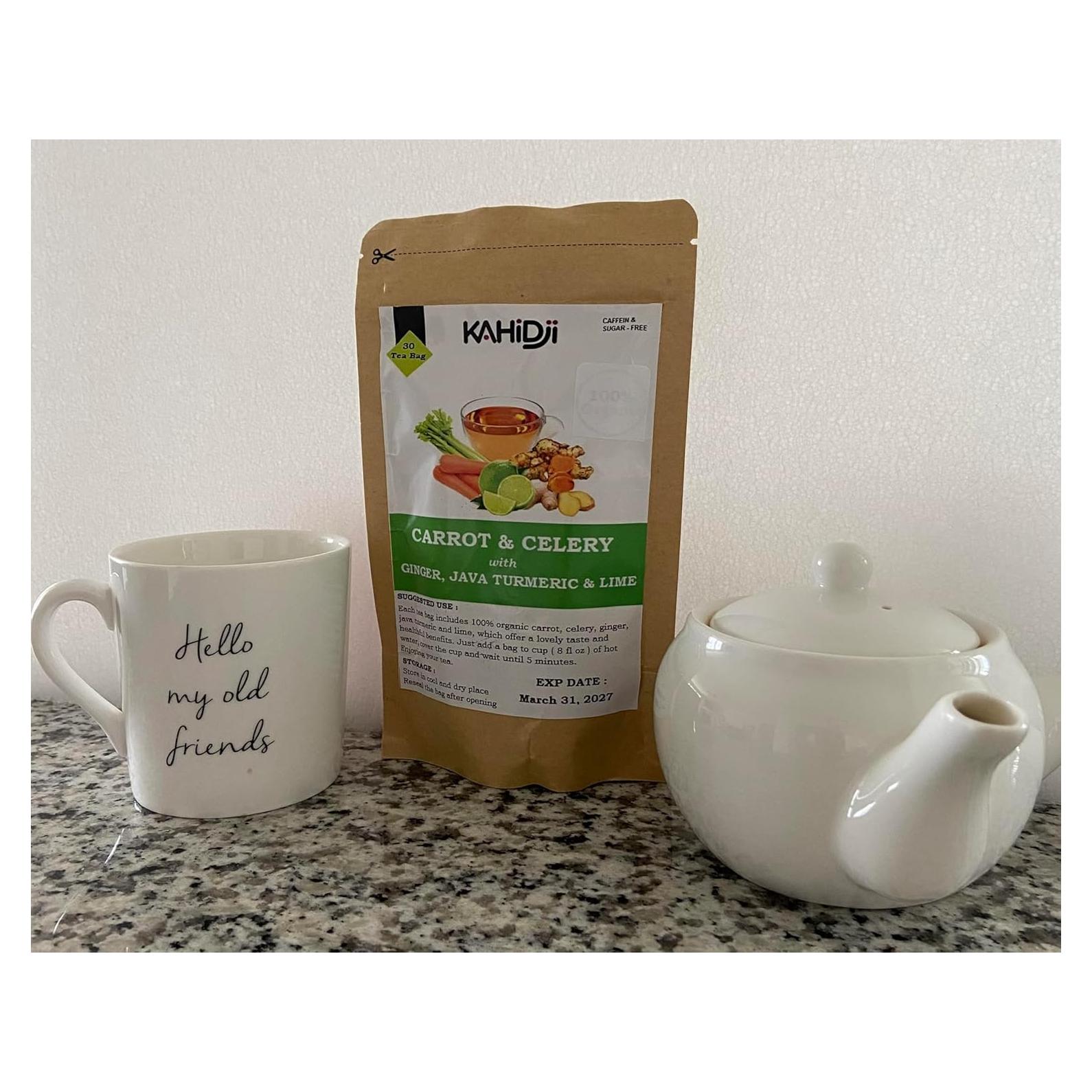 Té de Zanahoria y Apio con Jengibre y Cúrcuma LENN - 30 Bolsitas