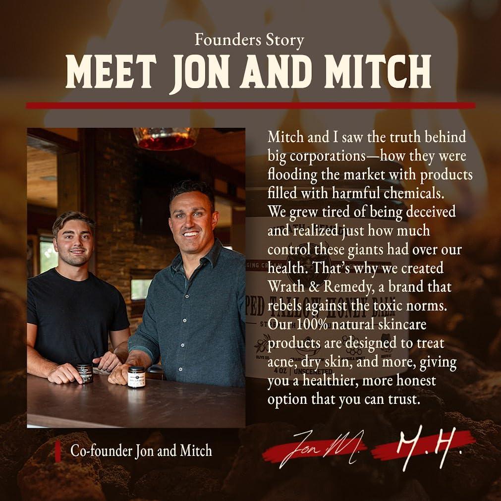 Grasa de Res Orgánica Wrath & Remedy - 3 x 113.4 g - Hidratante