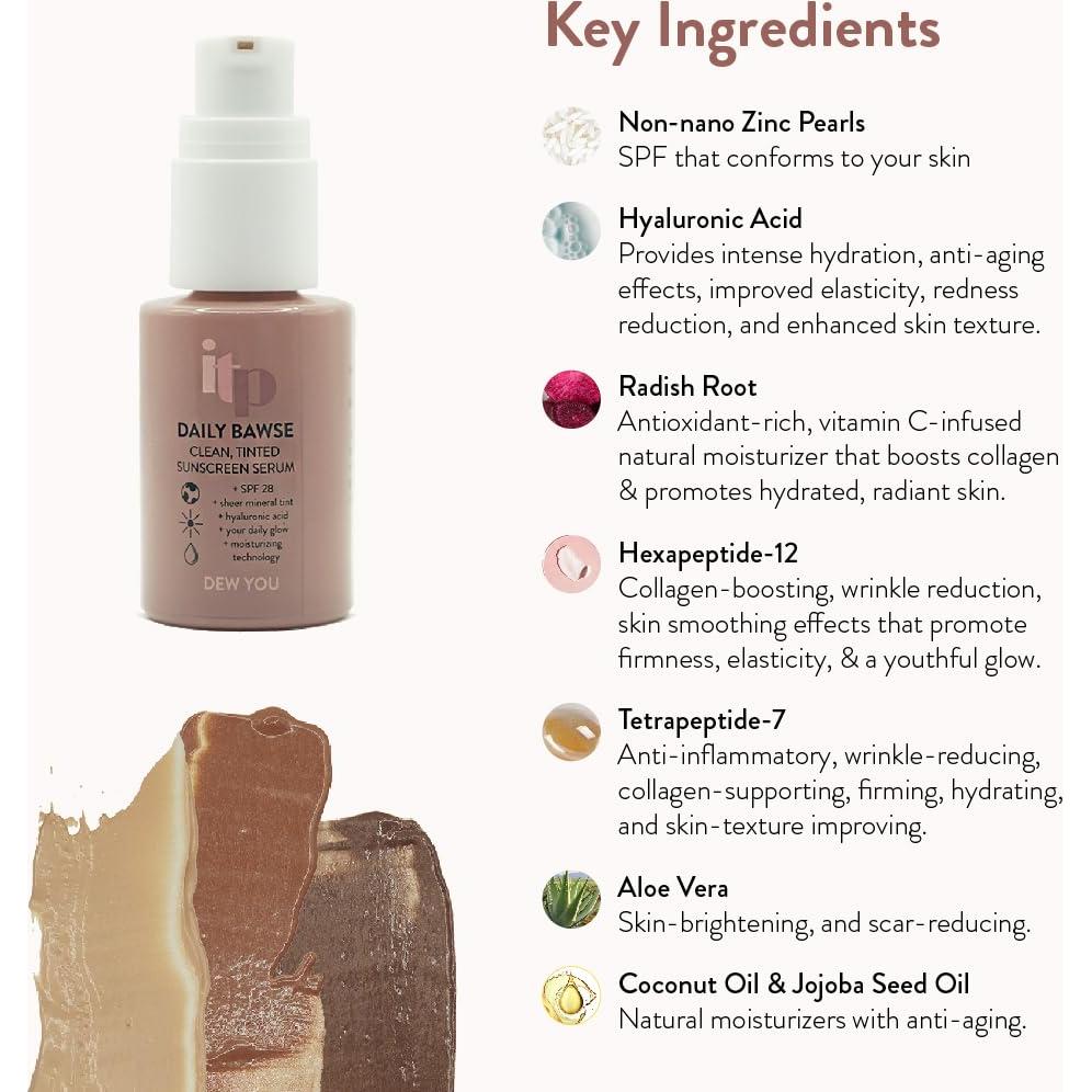 Suero Tinte SPF 28 ITP Beauty - Hidratante Ligero Medio