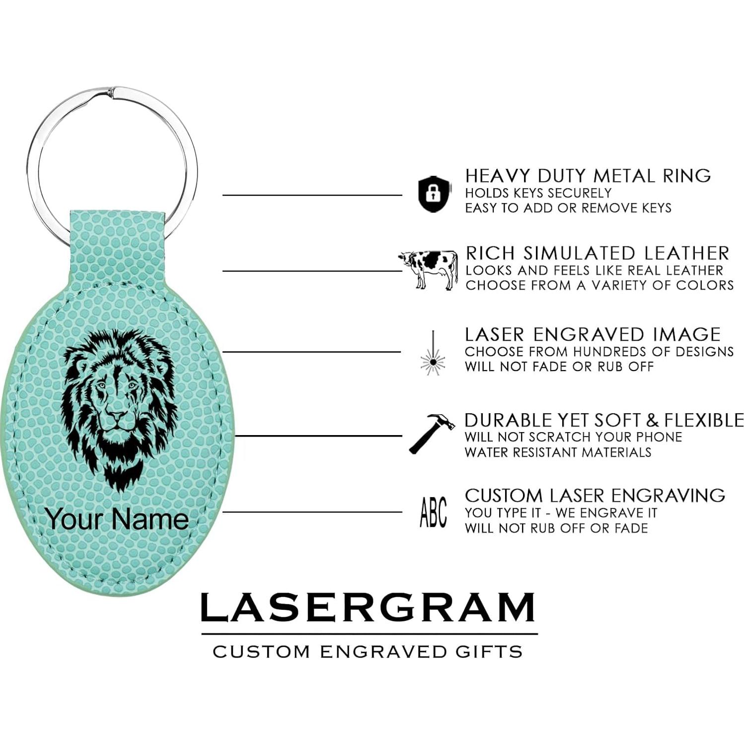 Llave Ovalada LaserGram Balón de Fútbol Personalizado