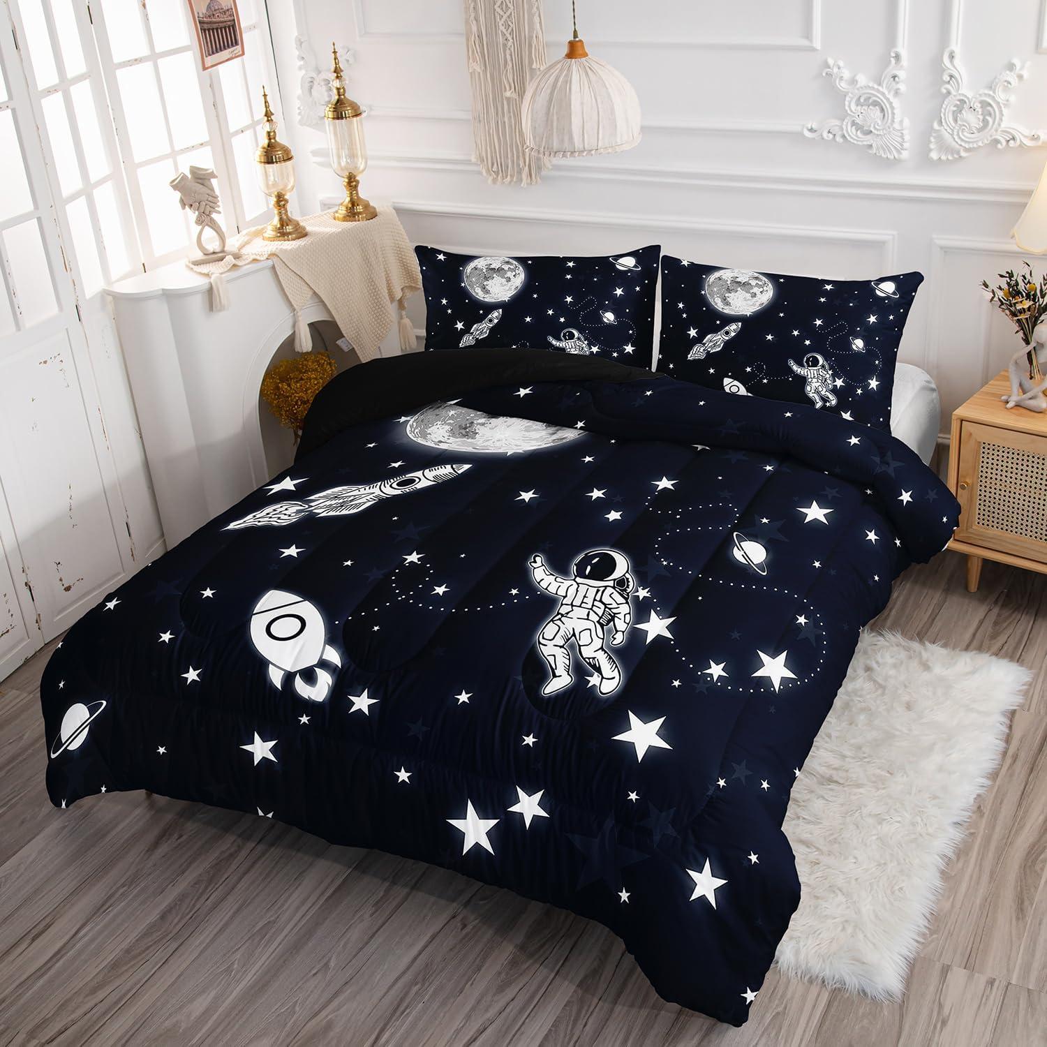 Juego de Ropa de Cama Twin Smell Sunshine Astronauta 3 Piezas
