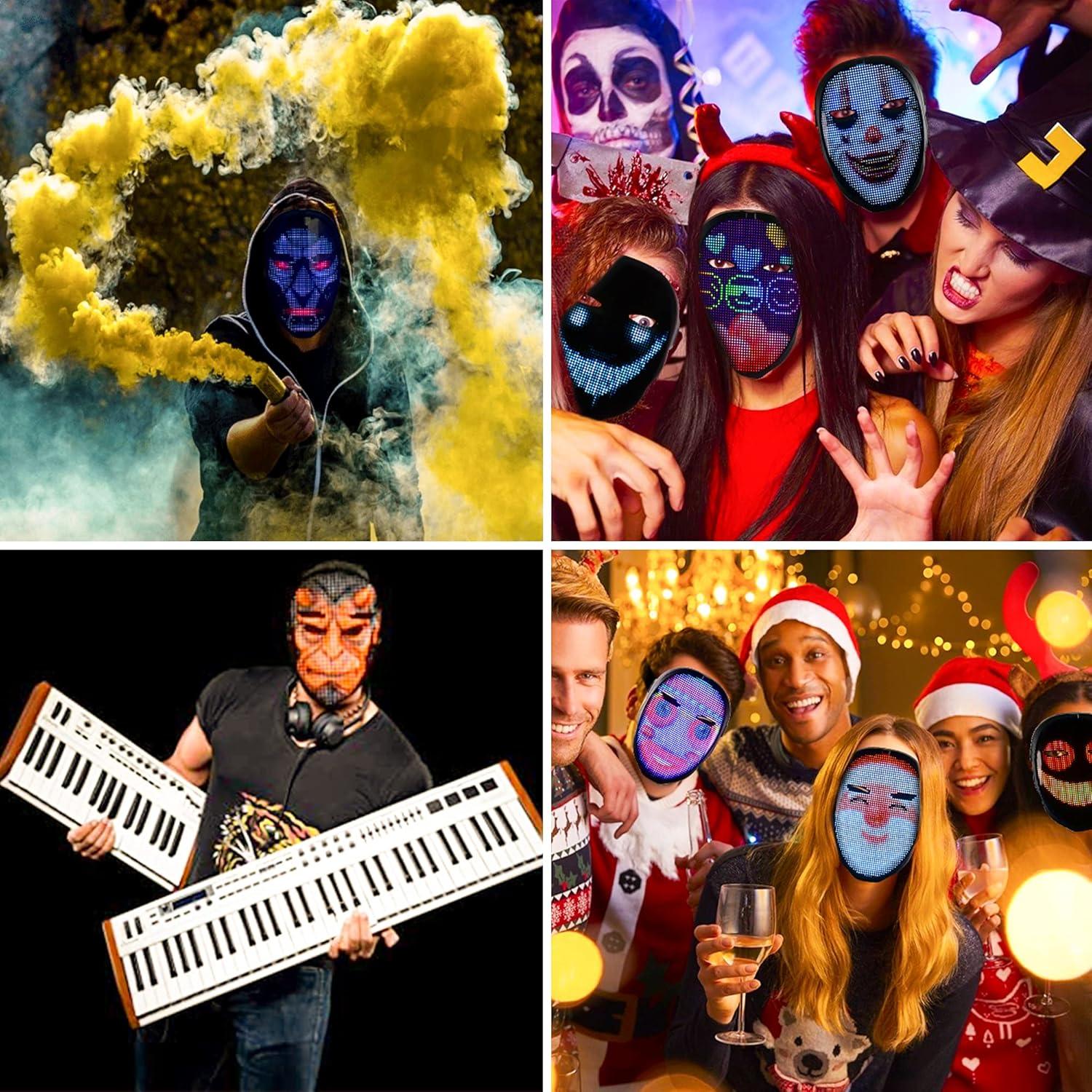 Máscara LED Funle Transformadora con App y Detección de Gestos