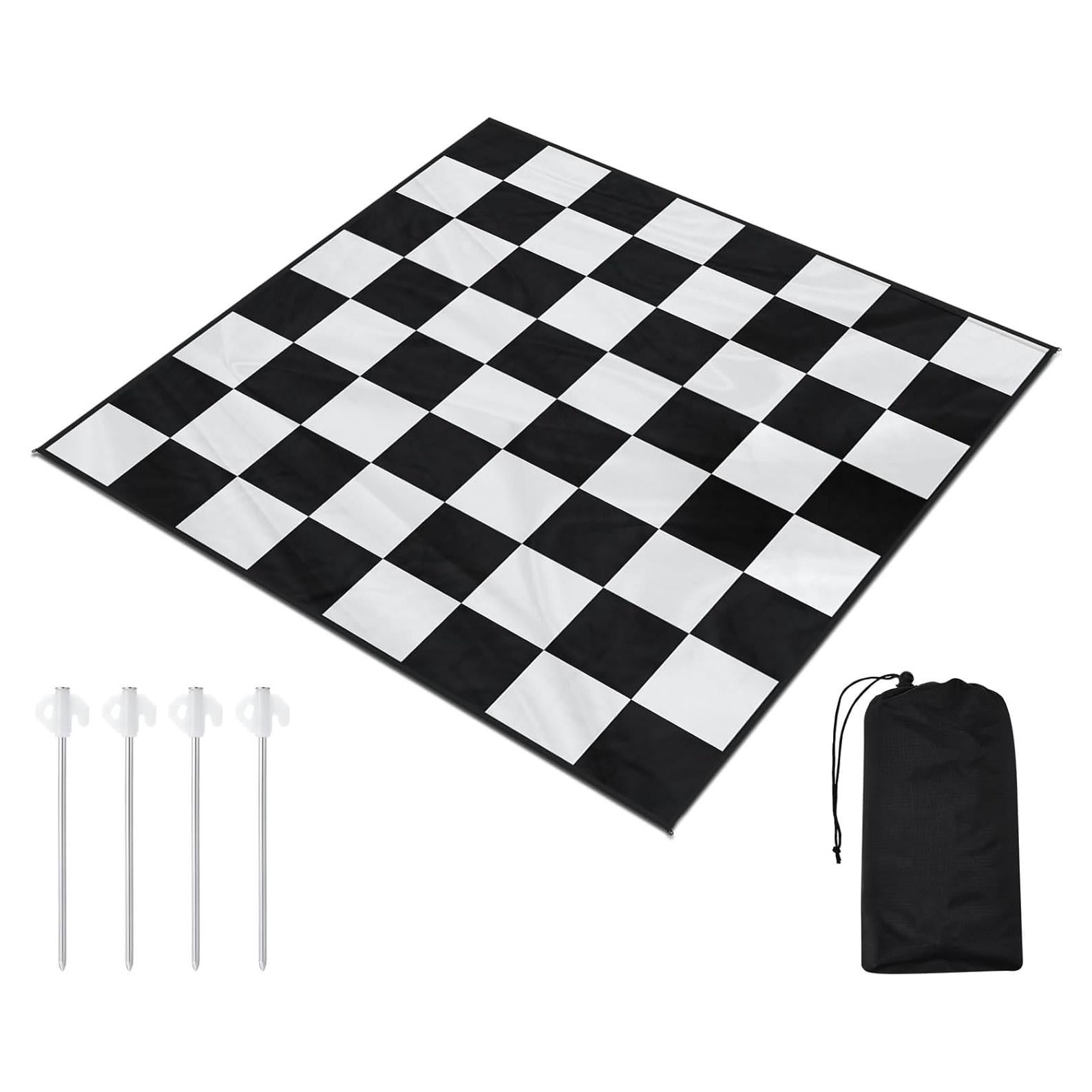 Alfombra de Ajedrez Gigante Yuxung 1.55x1.55m para Exterior