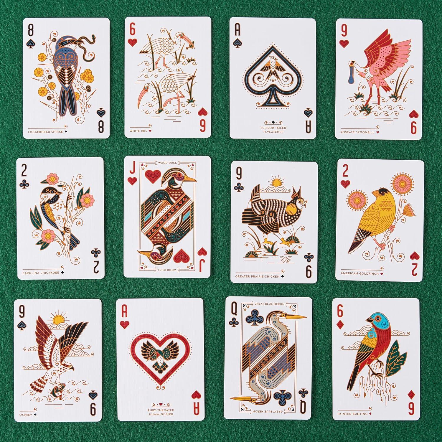 Baraja de Cartas Temáticas Pájaro en la Mano - 54 Piezas Arte Personalizado