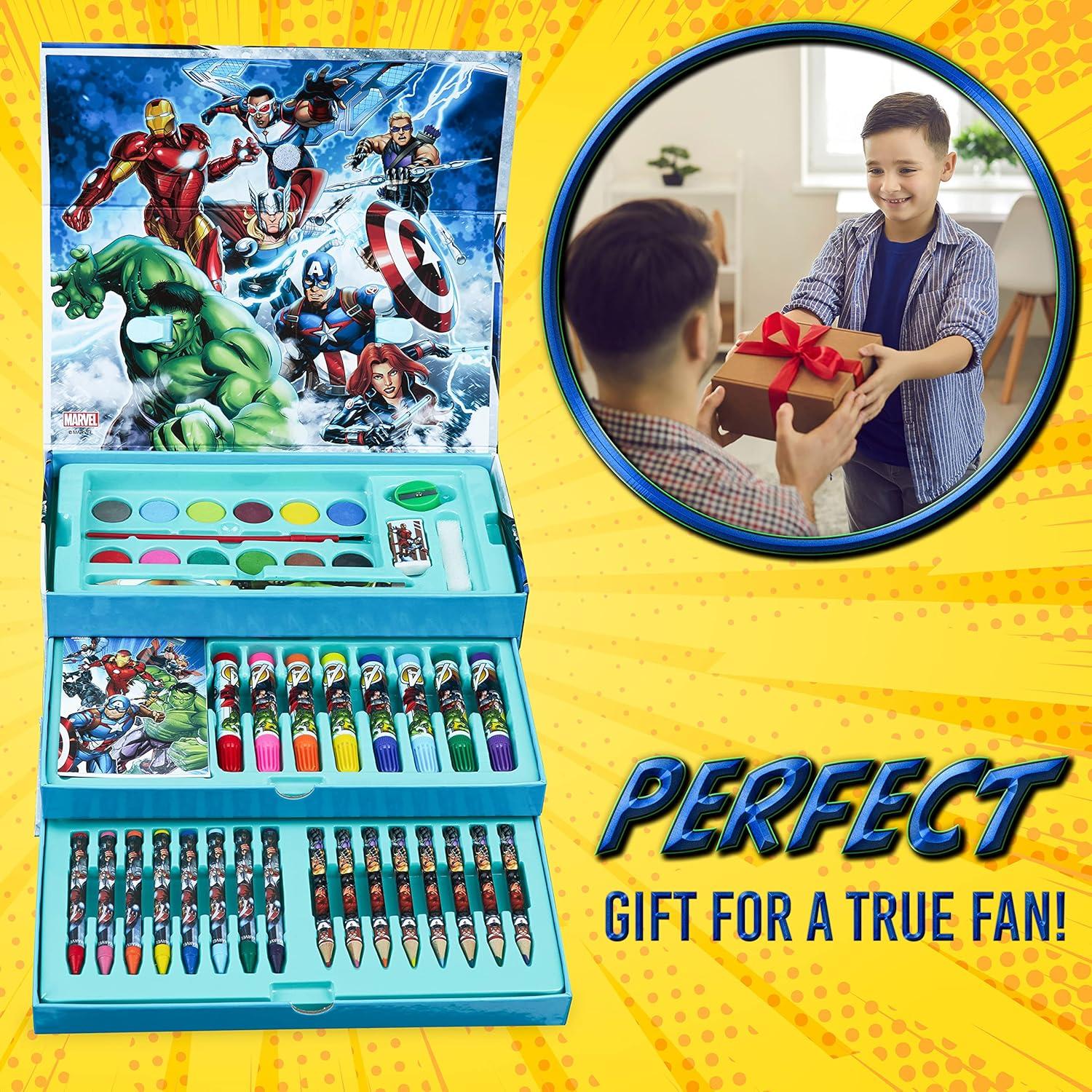 Kit de Arte Marvel para Niños - Estuche Multicolor 12 Piezas