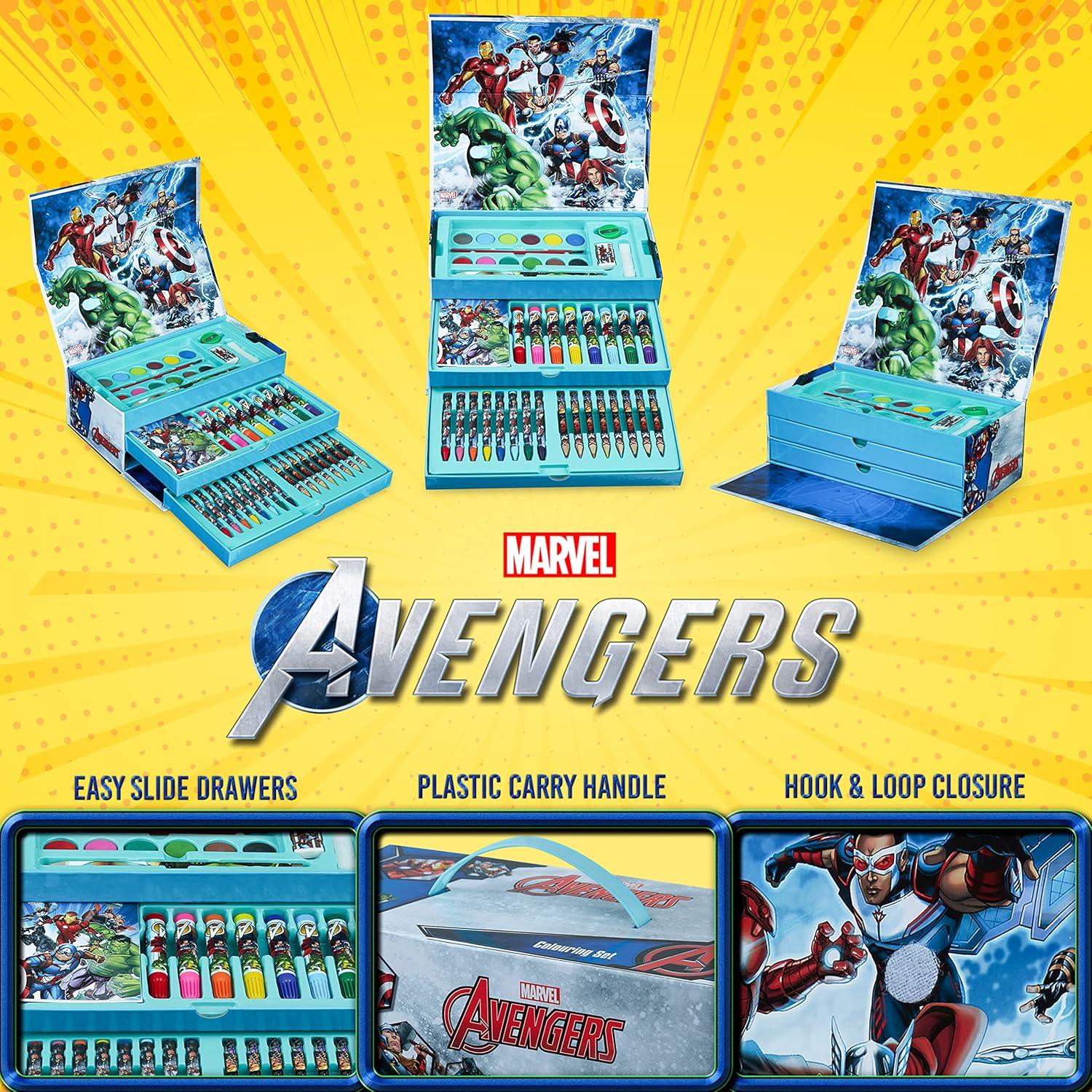 Kit de Arte Marvel para Niños - Estuche Multicolor 12 Piezas