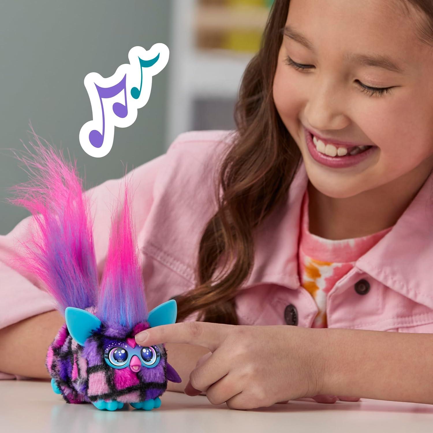 Furby DJ Furblets Dis-Co-Dazz Mini Juguete Electrónico + Pilas Duracell 76A