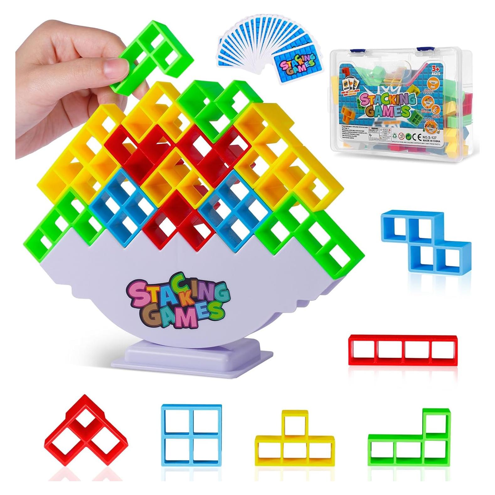 Juego de Bloques Apilables CERBONNY Tetra Tower 48 Piezas