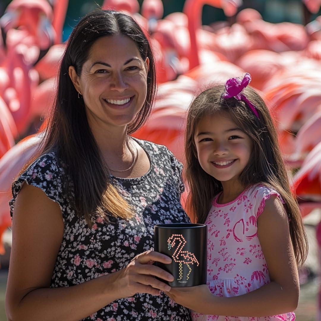 Taza de Cerámica Cambiante de Calor IllumiPeg Flamenco 11 oz