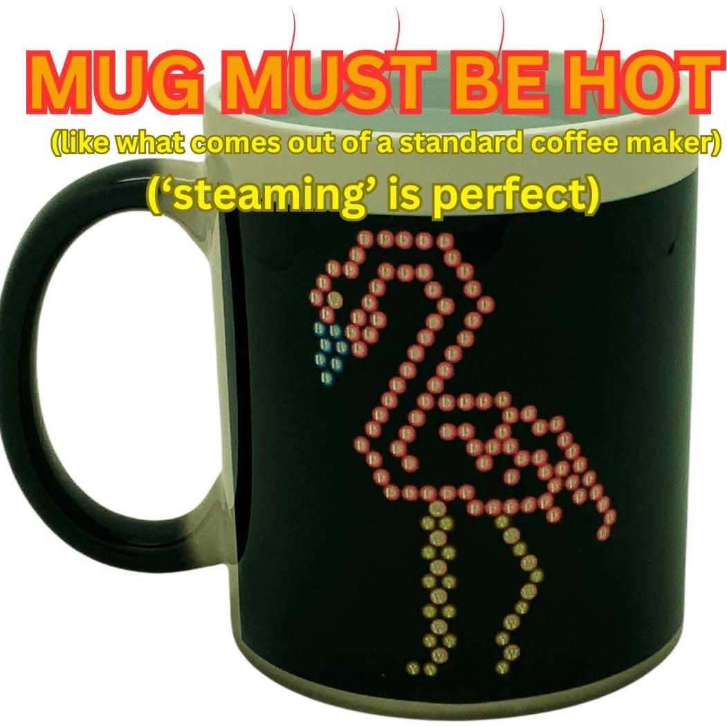 Taza de Cerámica Cambiante de Calor IllumiPeg Flamenco 11 oz