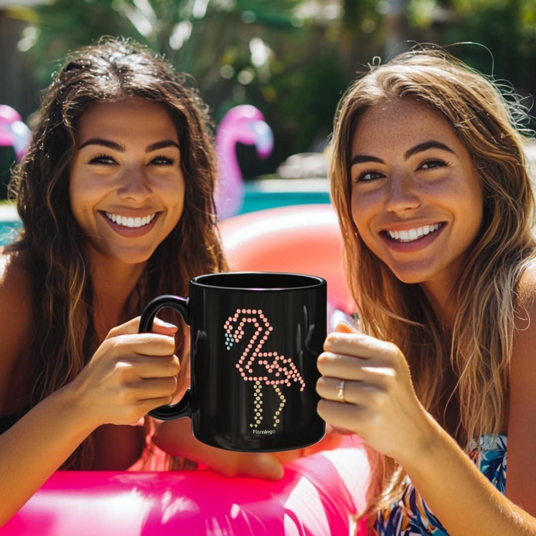 Taza de Cerámica Cambiante de Calor IllumiPeg Flamenco 11 oz