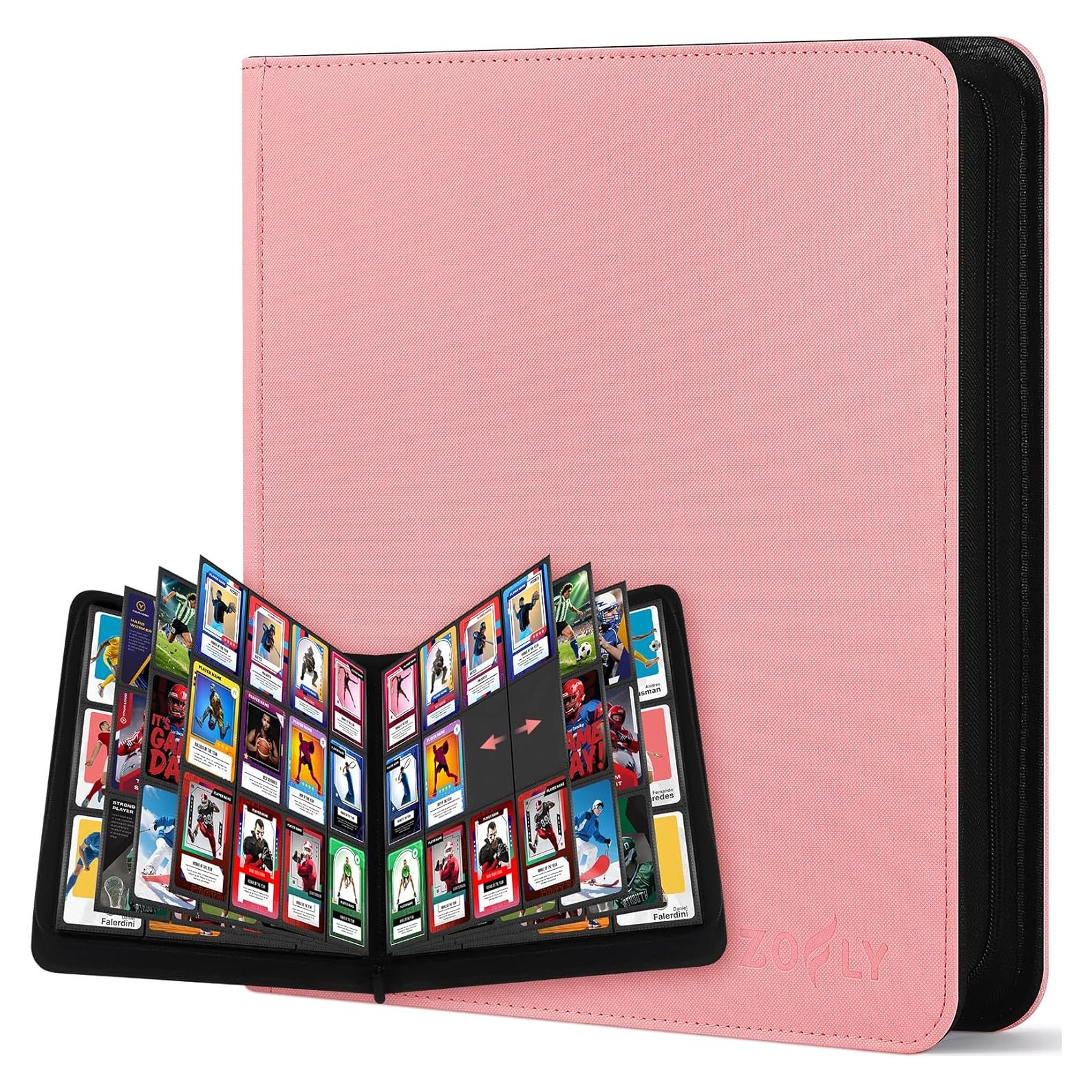 Carpeta de Tarjetas Zofly TC-30P Rosa 12 Bolsillos 720 Tarjetas