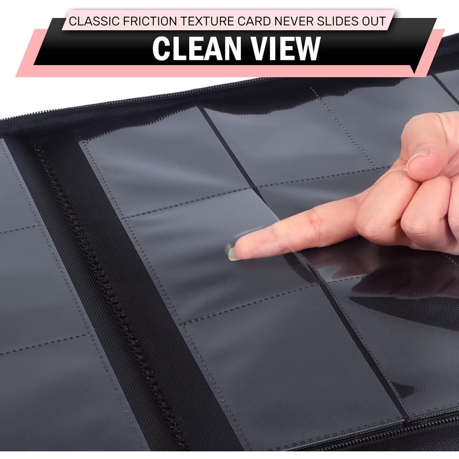 Carpeta de Tarjetas Zofly TC-30P Rosa 12 Bolsillos 720 Tarjetas