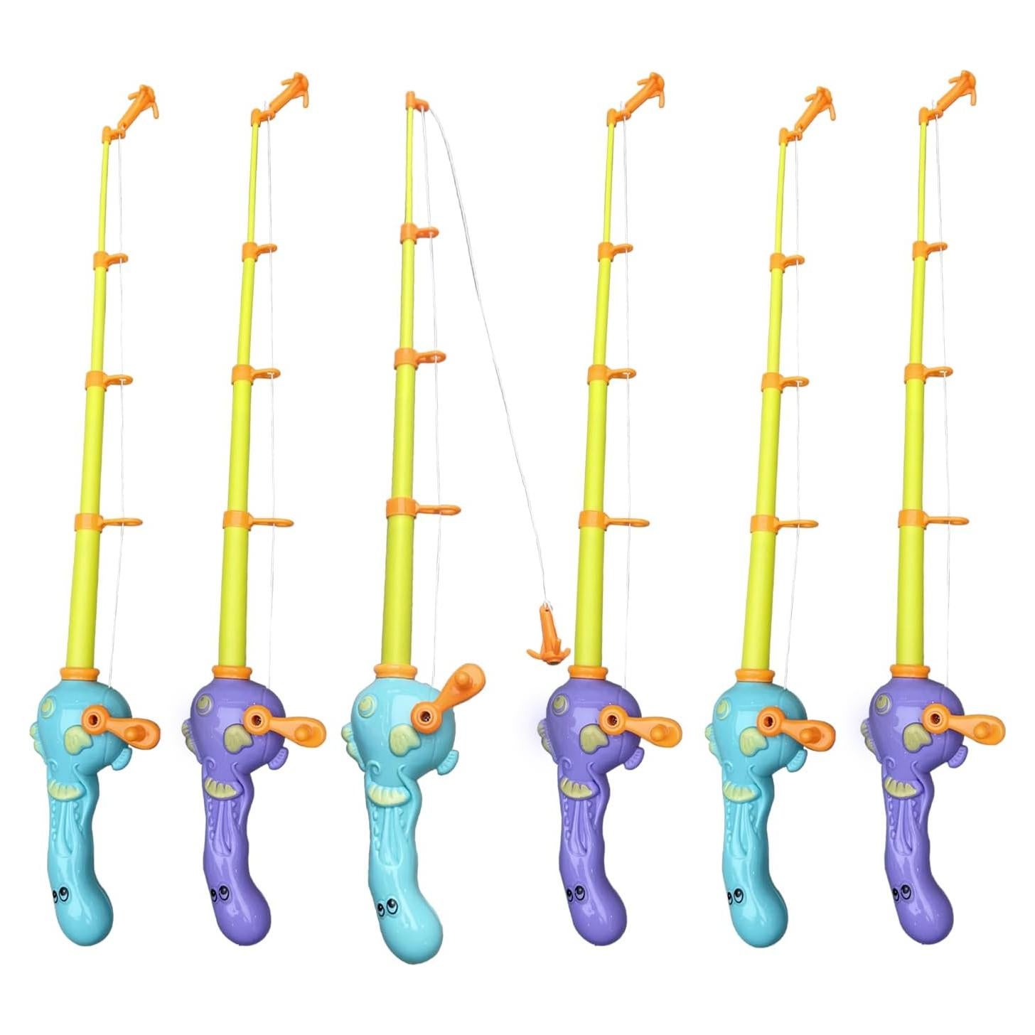 3 Cañas de Pesca Magnéticas Cleanla para Niños - Juguete de Baño