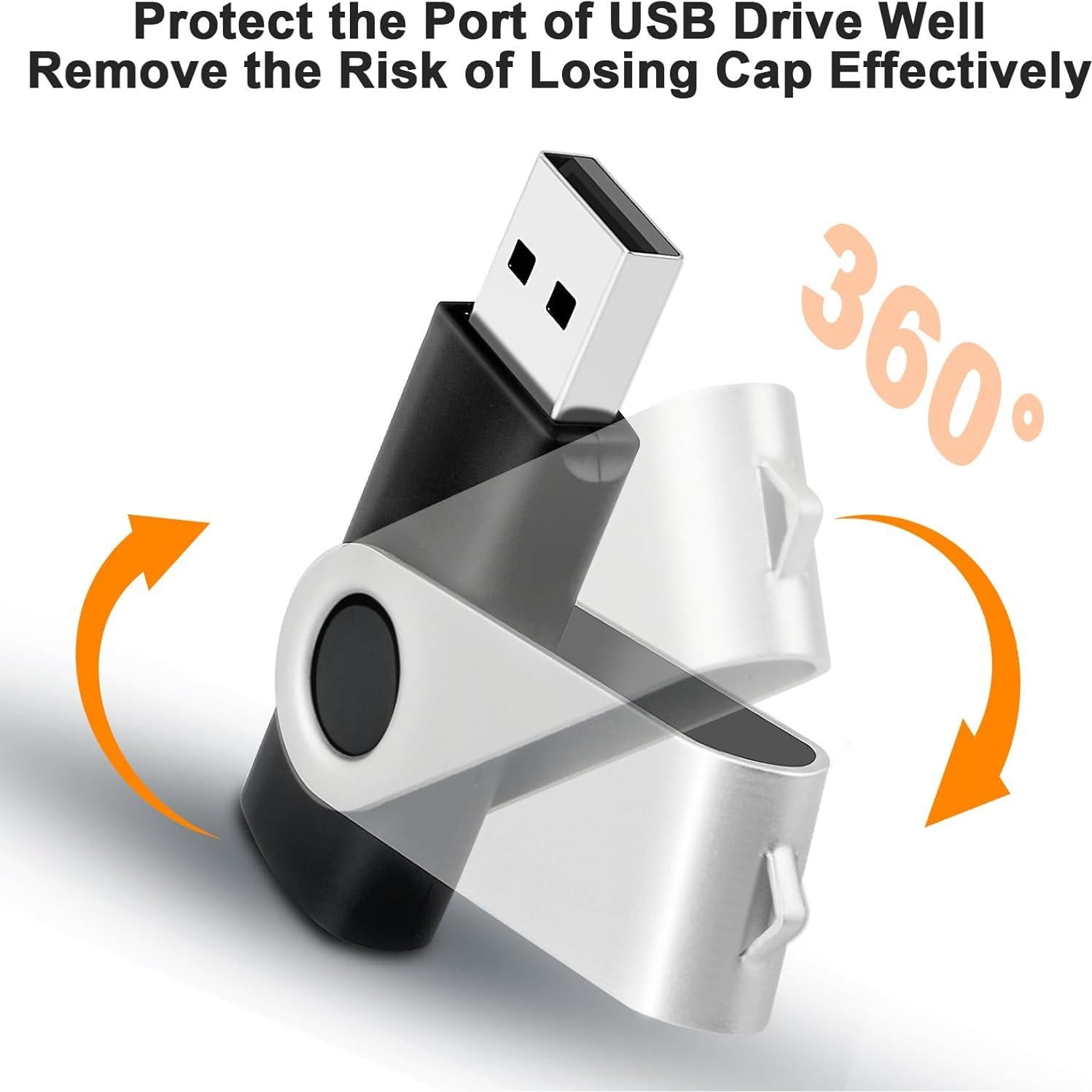 Paquete de 10 Unidades Flash USB 128MB MECHEER con Cuerdas