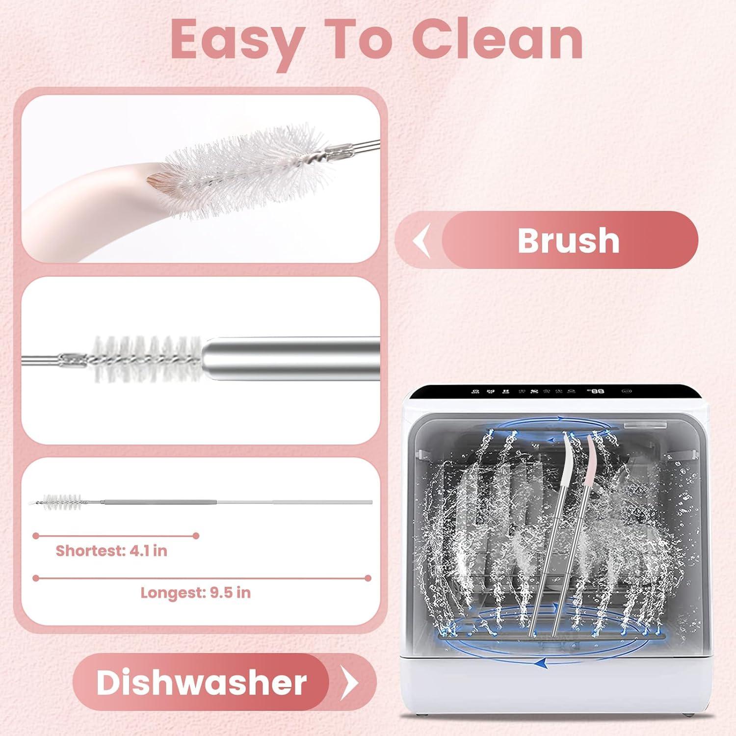 Popotes Antienvejecimiento Plegables OUTXE 2 Pcs Acero Inoxidable