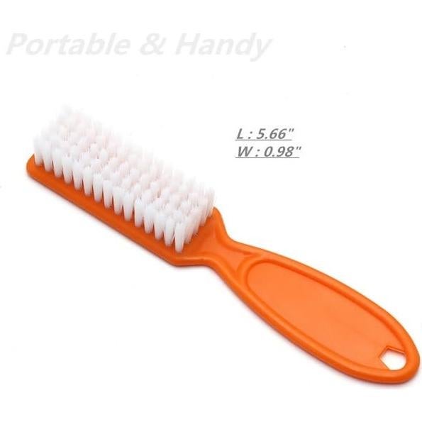 6 Cepillos de Uñas SQULIGT Naranja con Mango Antideslizante