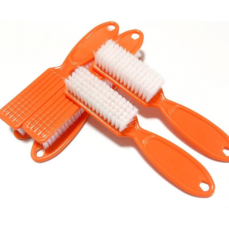 6 Cepillos de Uñas SQULIGT Naranja con Mango Antideslizante