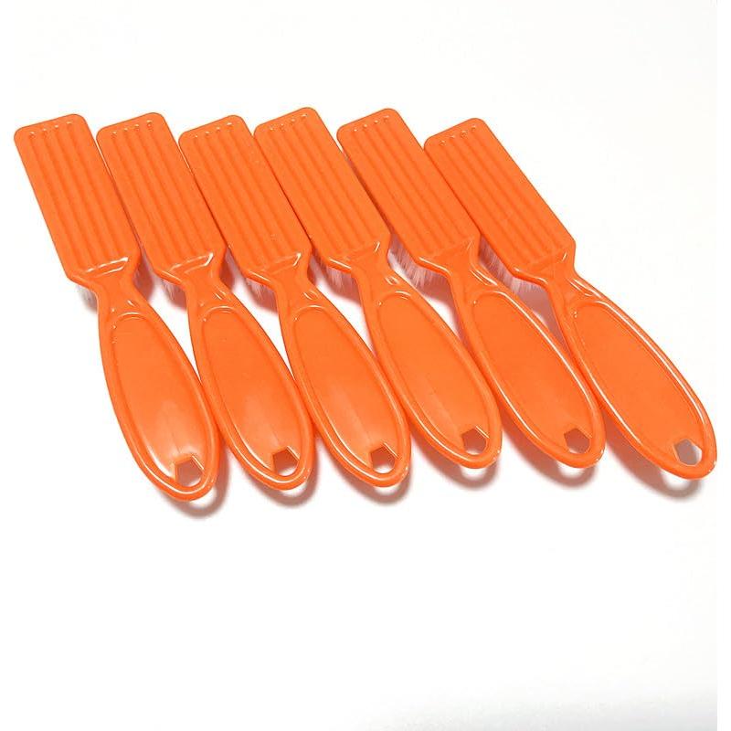 6 Cepillos de Uñas SQULIGT Naranja con Mango Antideslizante