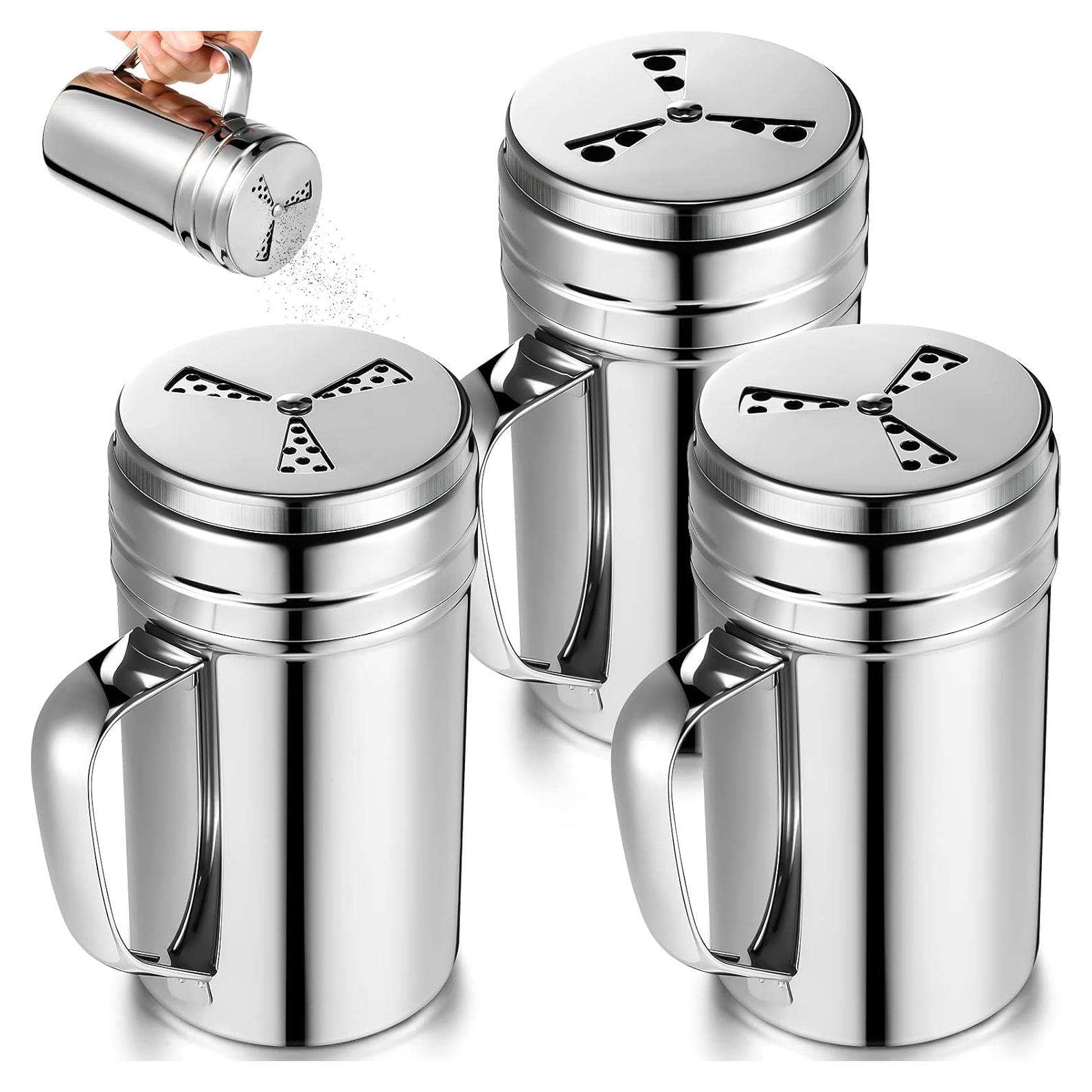 Botella Sazonador 3 Piezas Geiserailie Acero Inoxidable