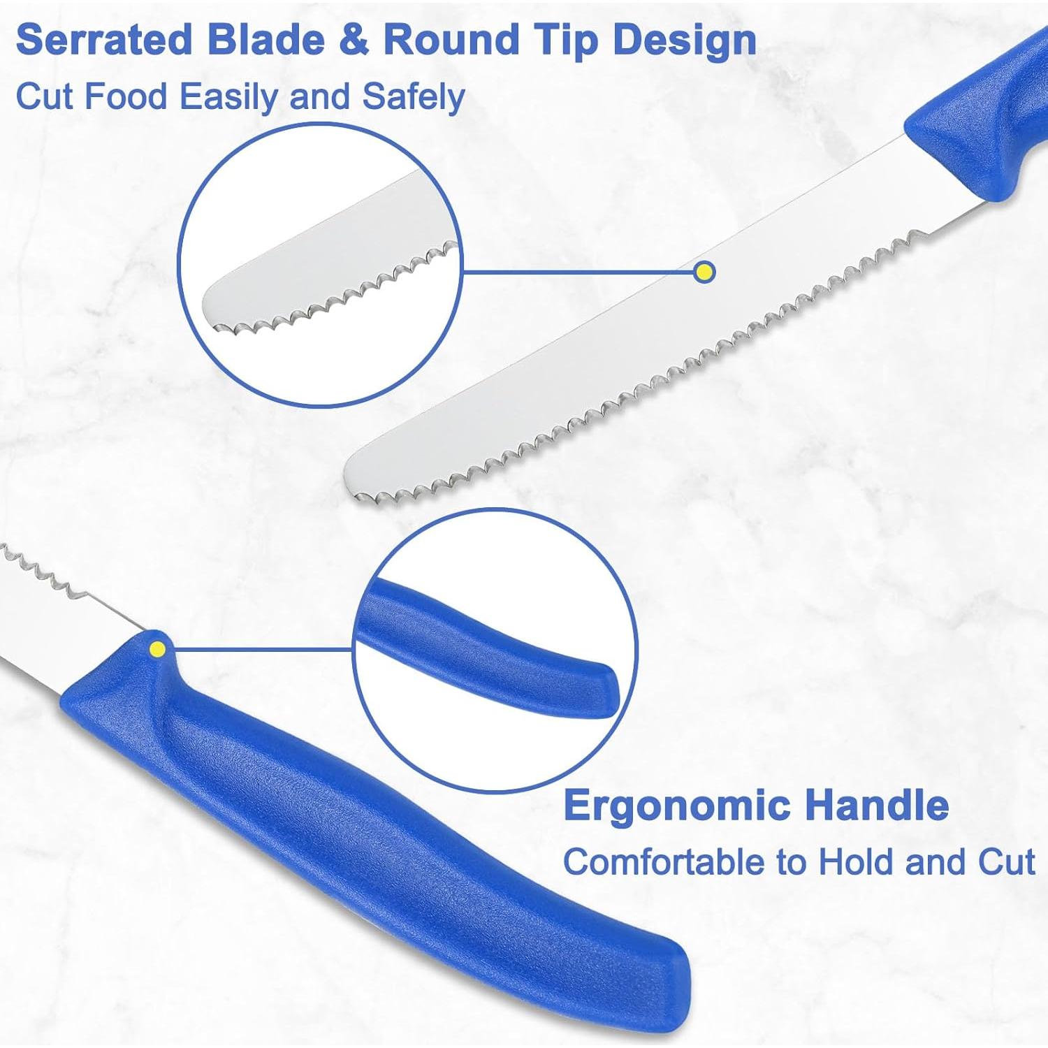 Conjunto de 16 Cuchillos para Carne BEWOS Acero Inoxidable