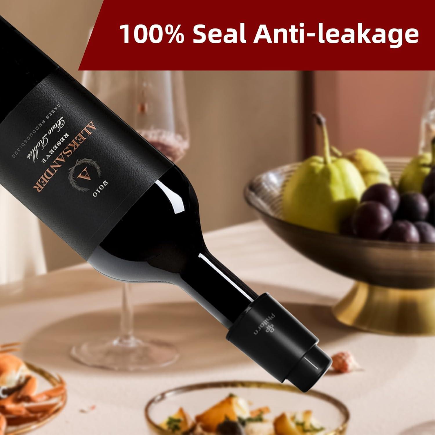 Pack de 2 Tapones de Vacío Philorn para Botellas de Vino