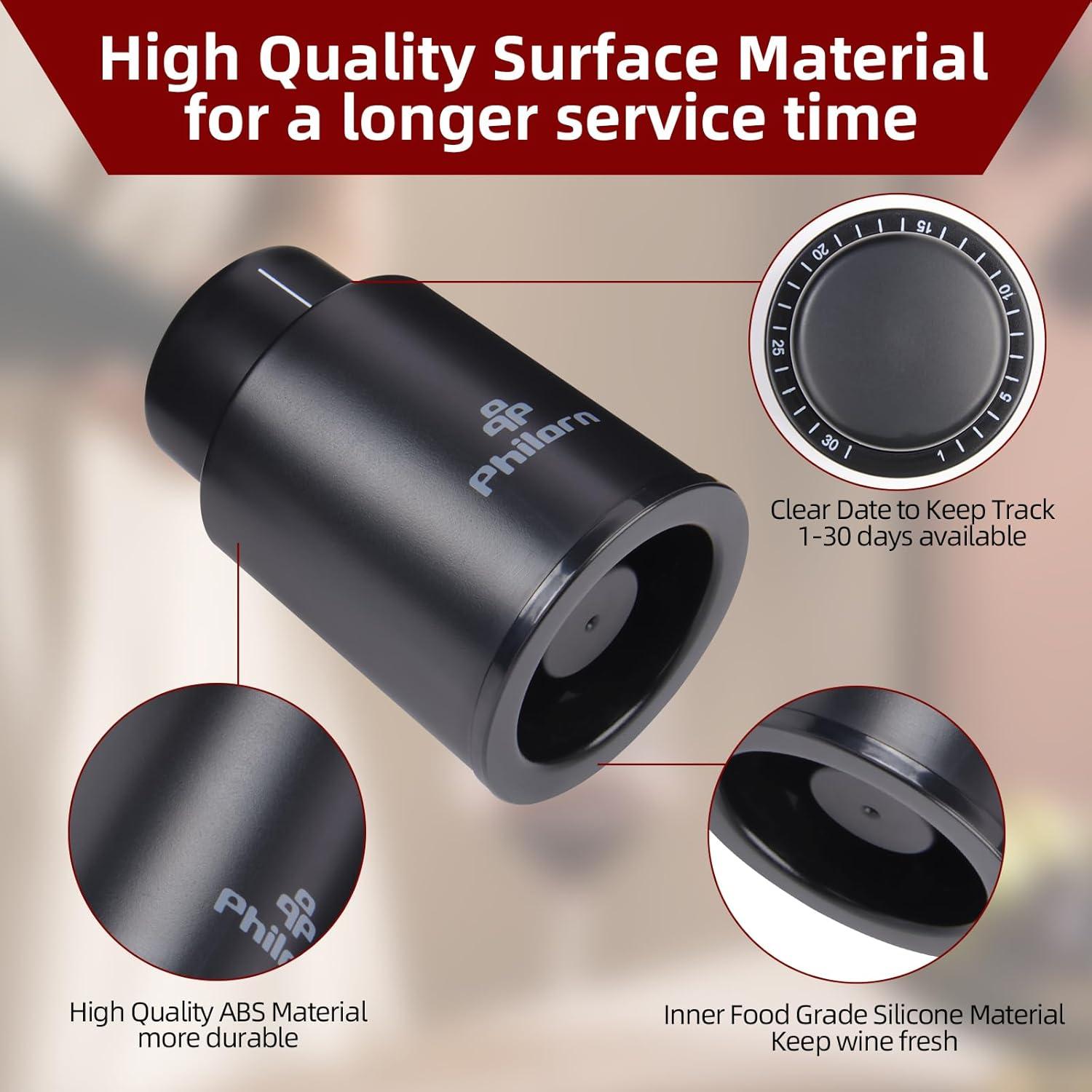 Pack de 2 Tapones de Vacío Philorn para Botellas de Vino