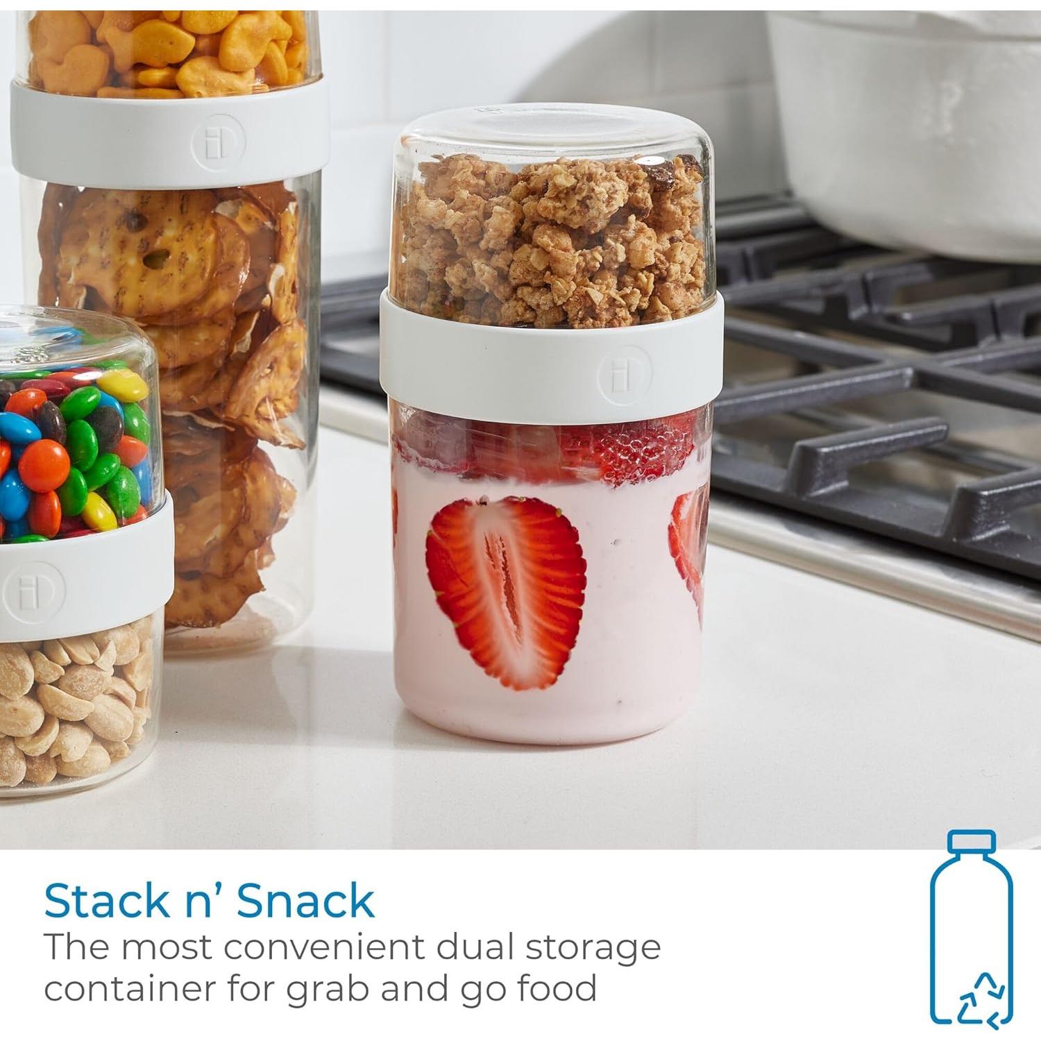 Recipiente de Almacenamiento Mediano iDesign Stack n’ Snack 0.85L