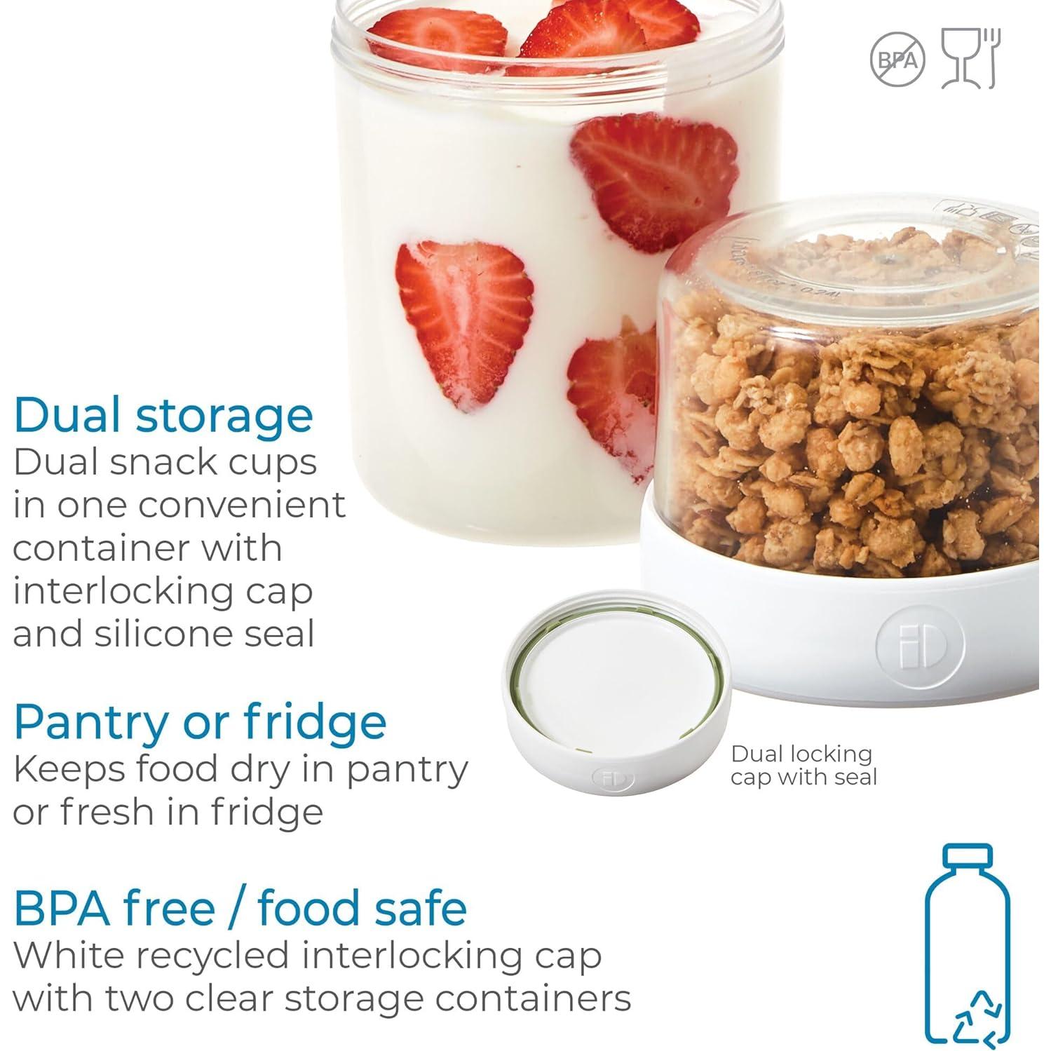 Recipiente de Almacenamiento Mediano iDesign Stack n’ Snack 0.85L