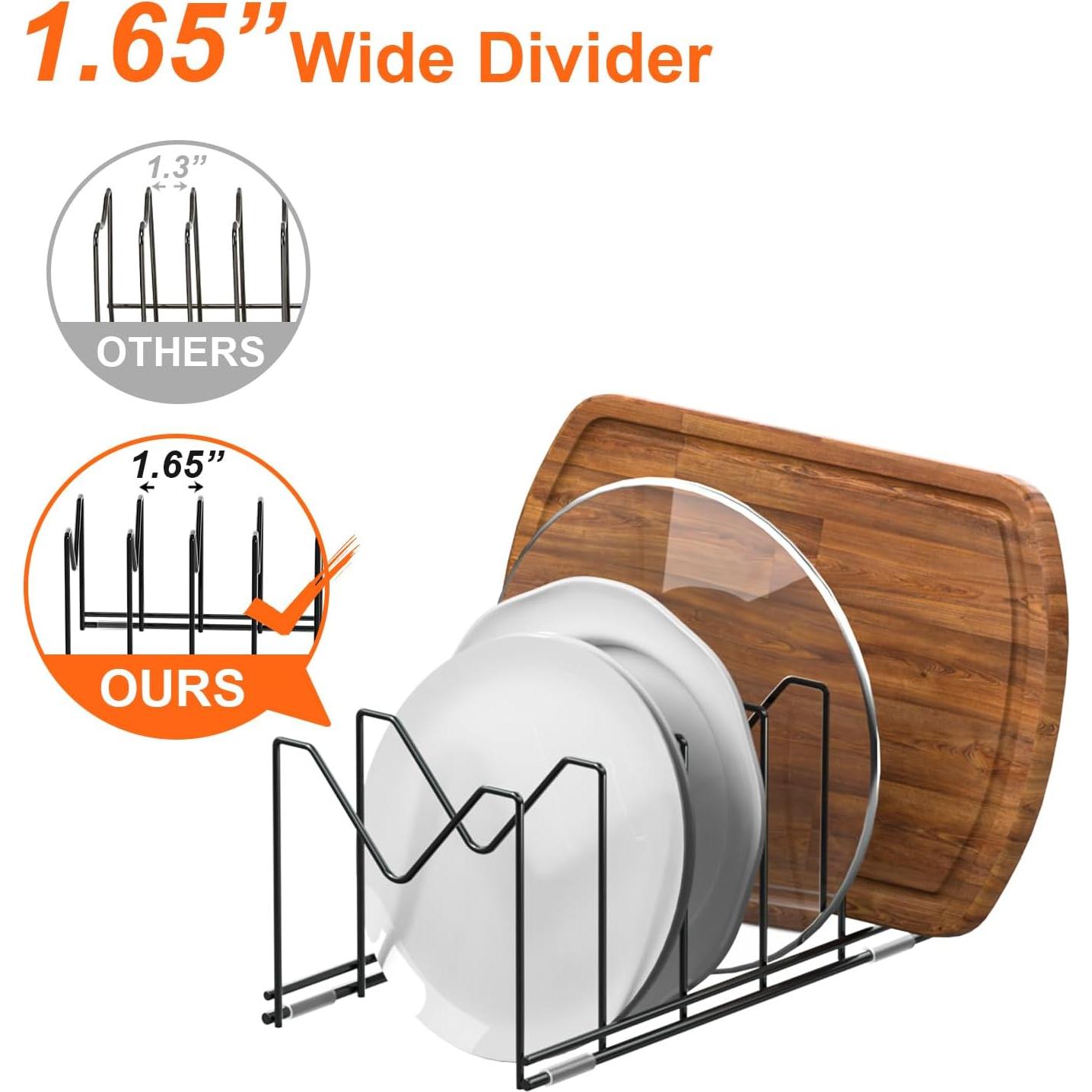 Organizador de Tapa de Olla HzTinT 3 Niveles Acero Inoxidable
