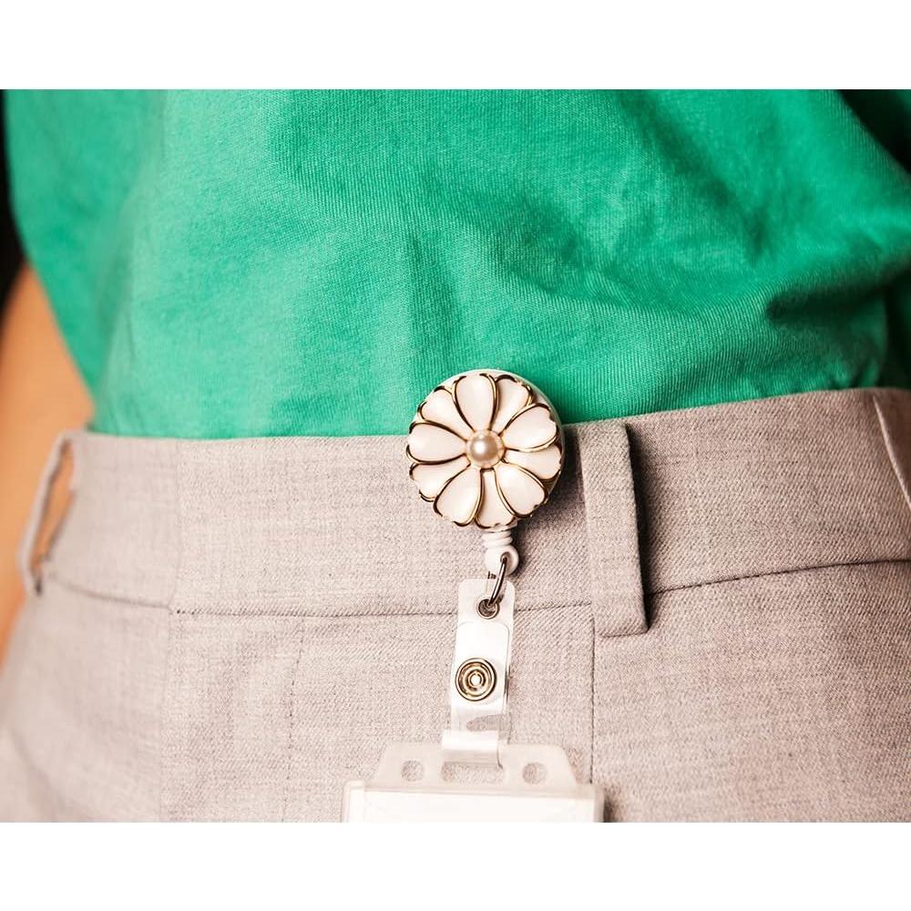 Porta Credencial Retráctil Qinsuee - Paquete de 3 Negros