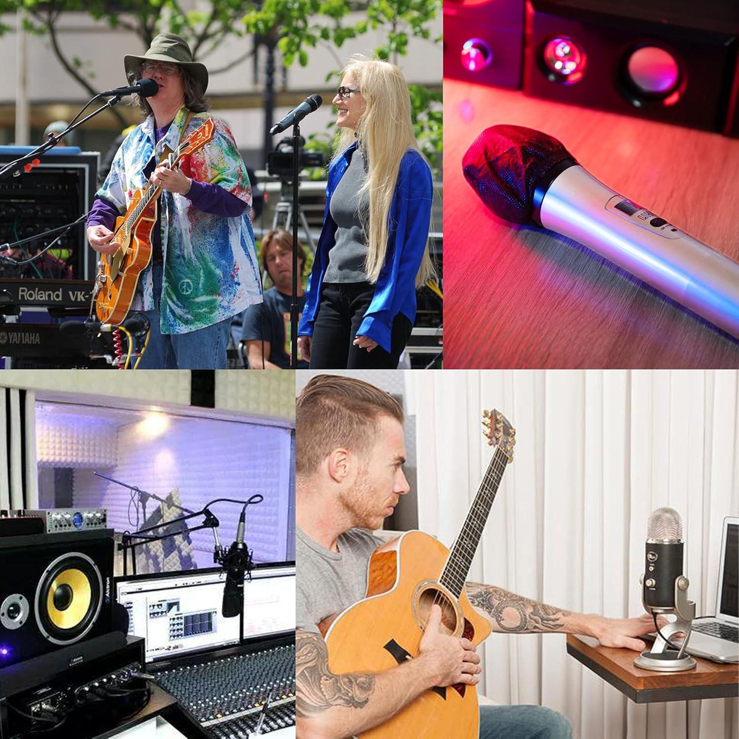 Cubierta de micrófono desechable 600 PCS Negro - Antipolución