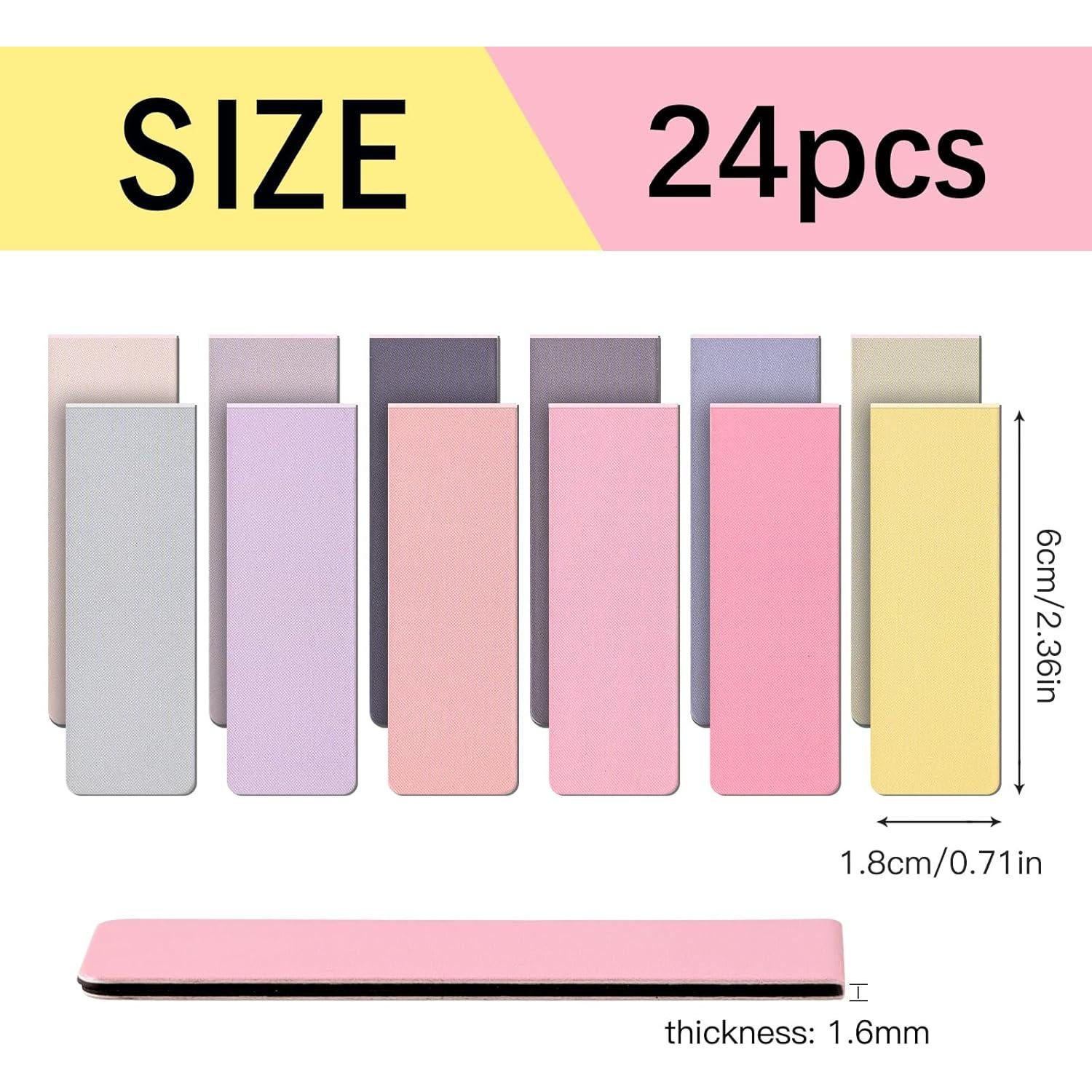 24 Marcadores Magnéticos UMETDO Multicolor para Leer