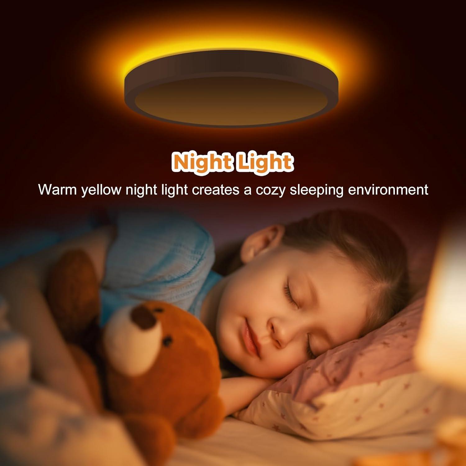 Lámpara de Techo LED Slochi 15W Luz Nocturna 3000K-6500K