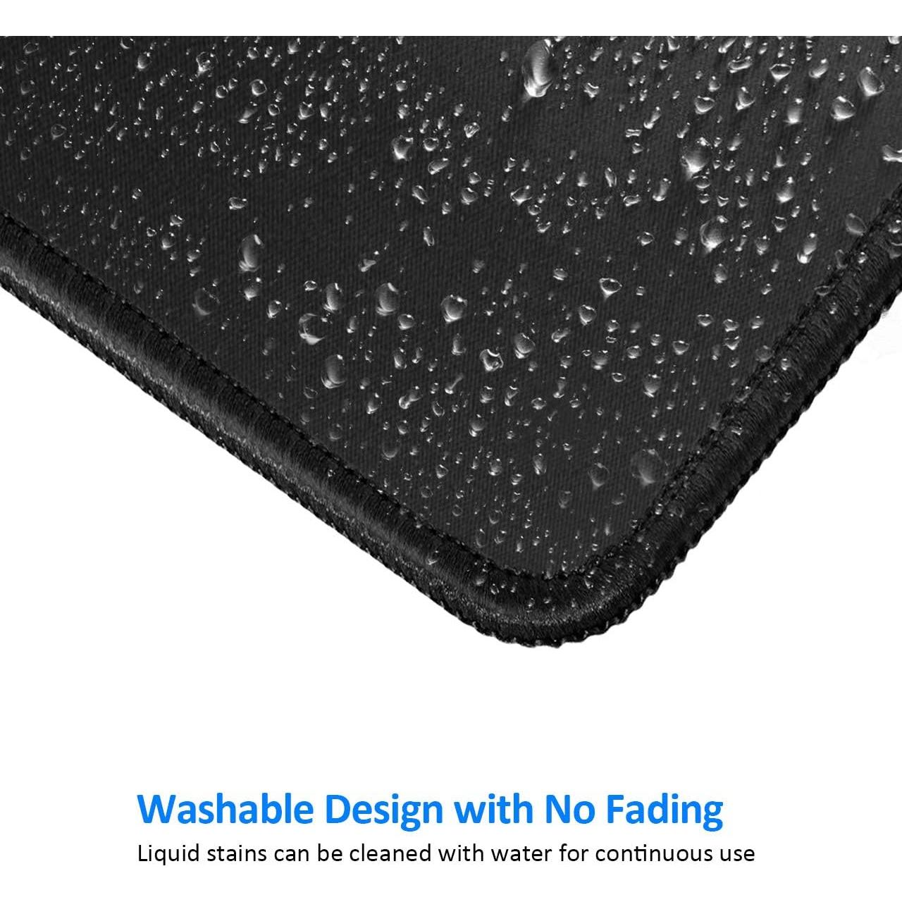 Alfombrilla de Ratón JIKIOU Antideslizante 25.9x21.1cm Negra