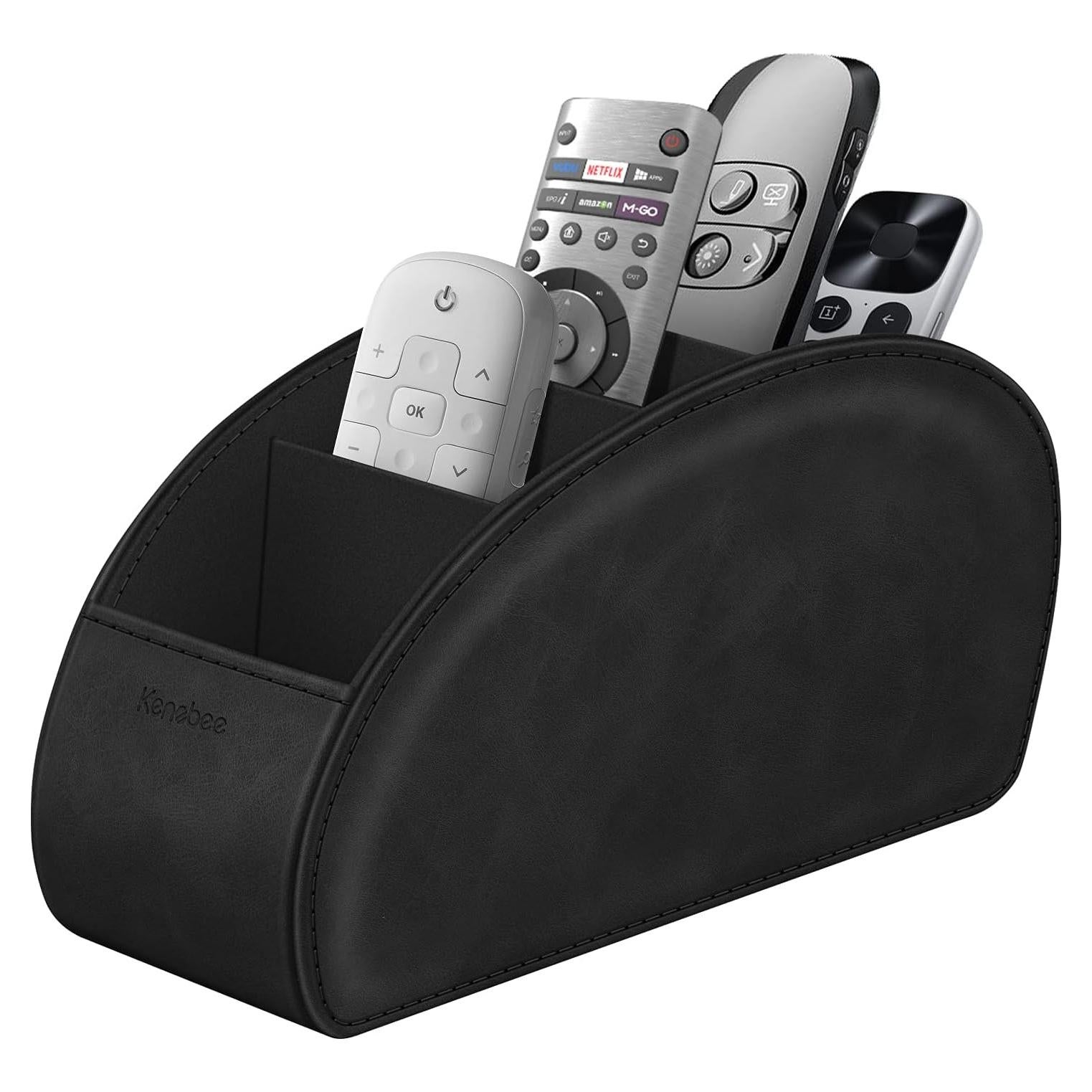 Soporte Organizador de Escritorio KENOBE 5 Compartimentos Negro