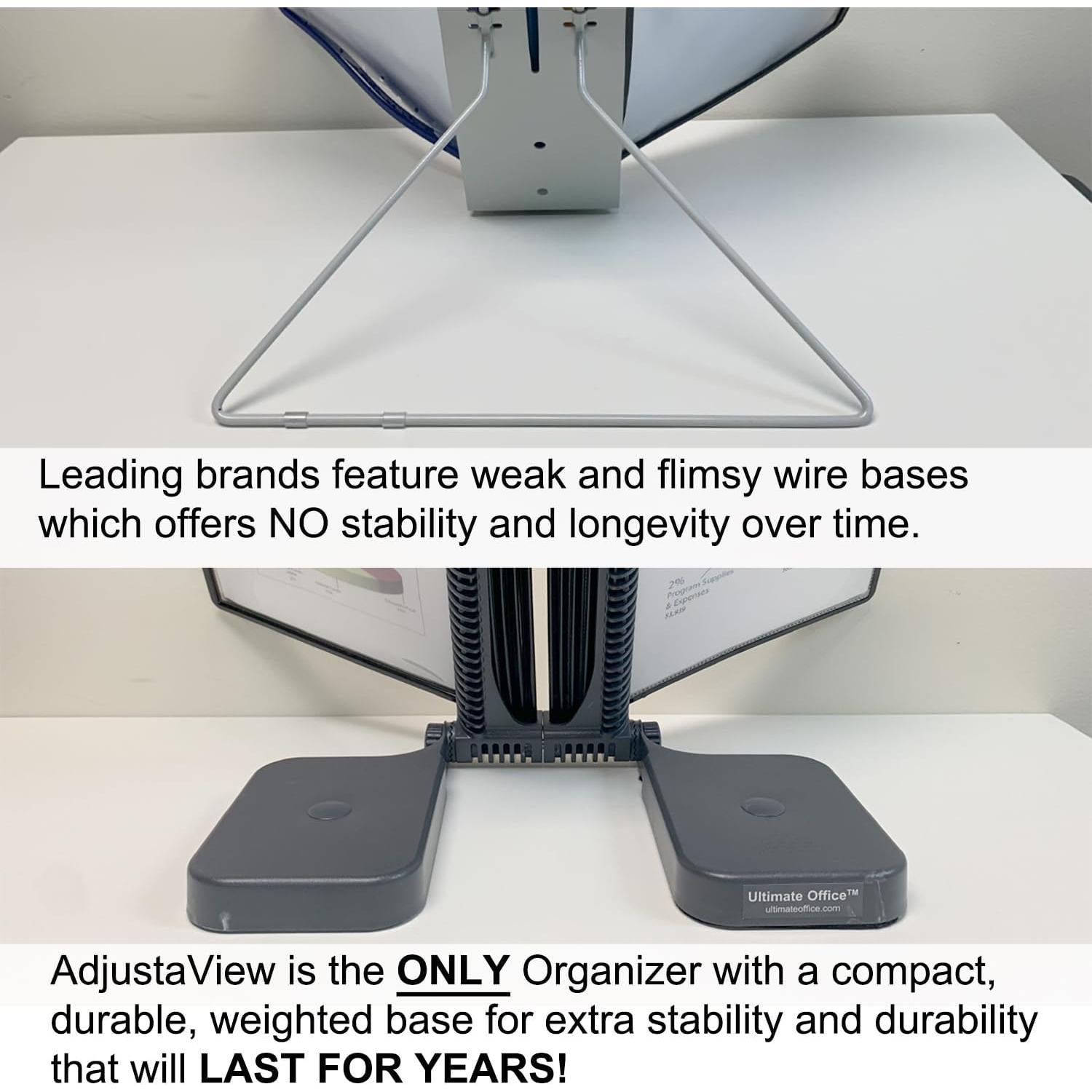 Organizador de Escritorio Ultimate Office 10 Bolsillos Negros